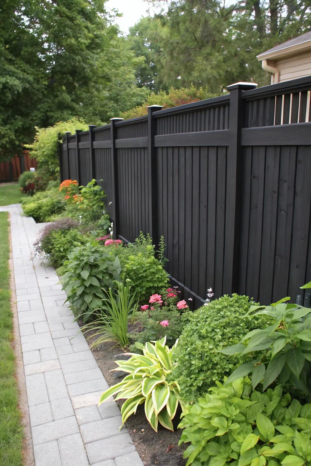 Charcoal guards present a striking and sophisticated appearance.