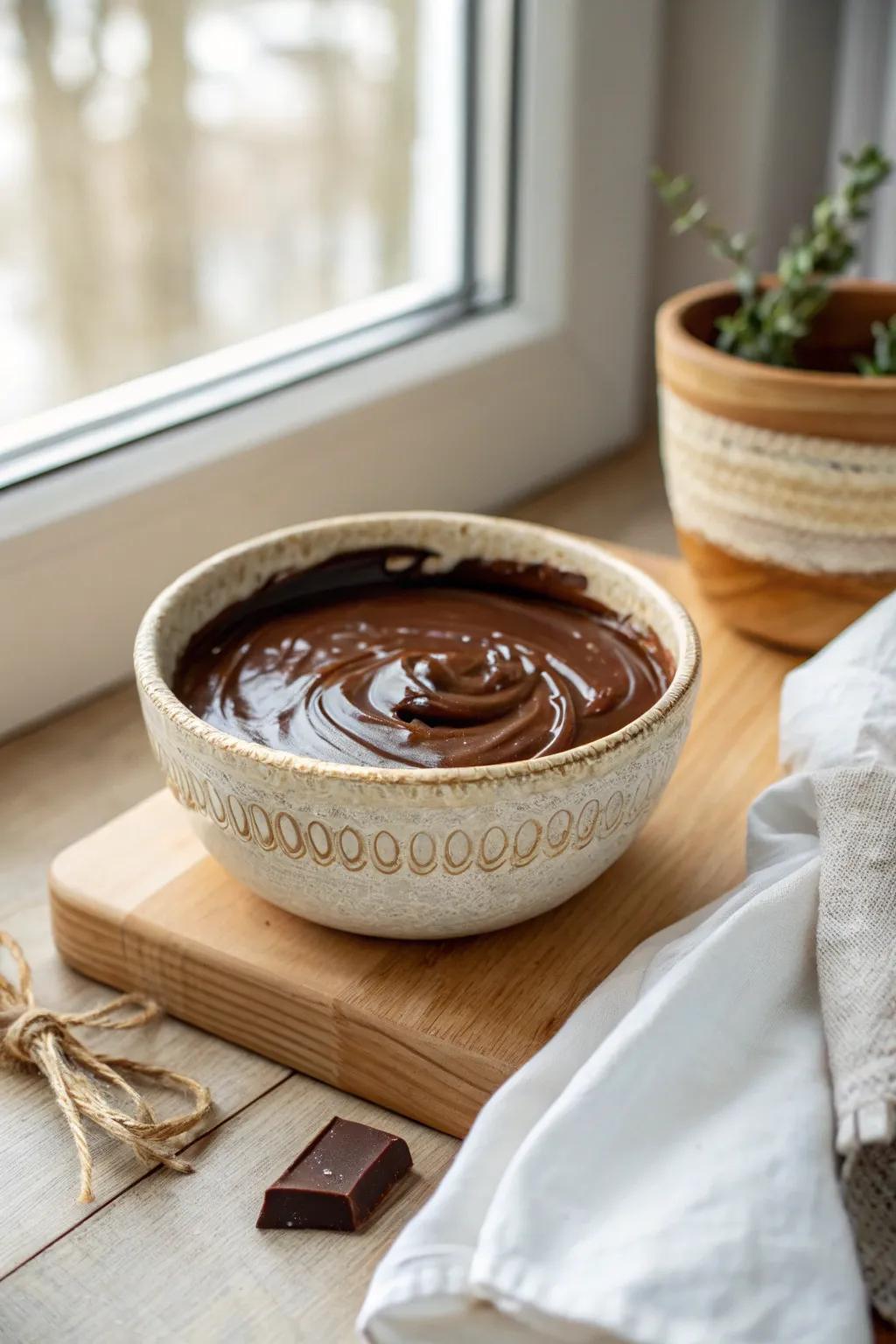 Treat yourself to the sweet sensation of liquified cocoa—a sensory delight for the soul.