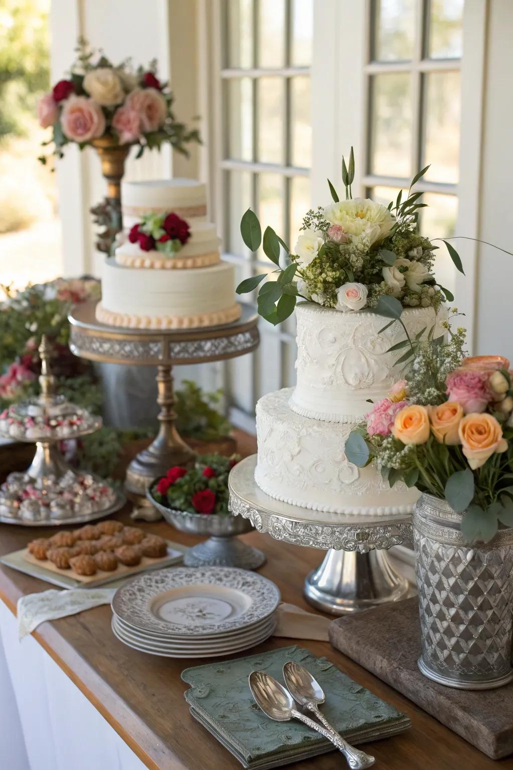An eclectic mix of styles creates visual interest.