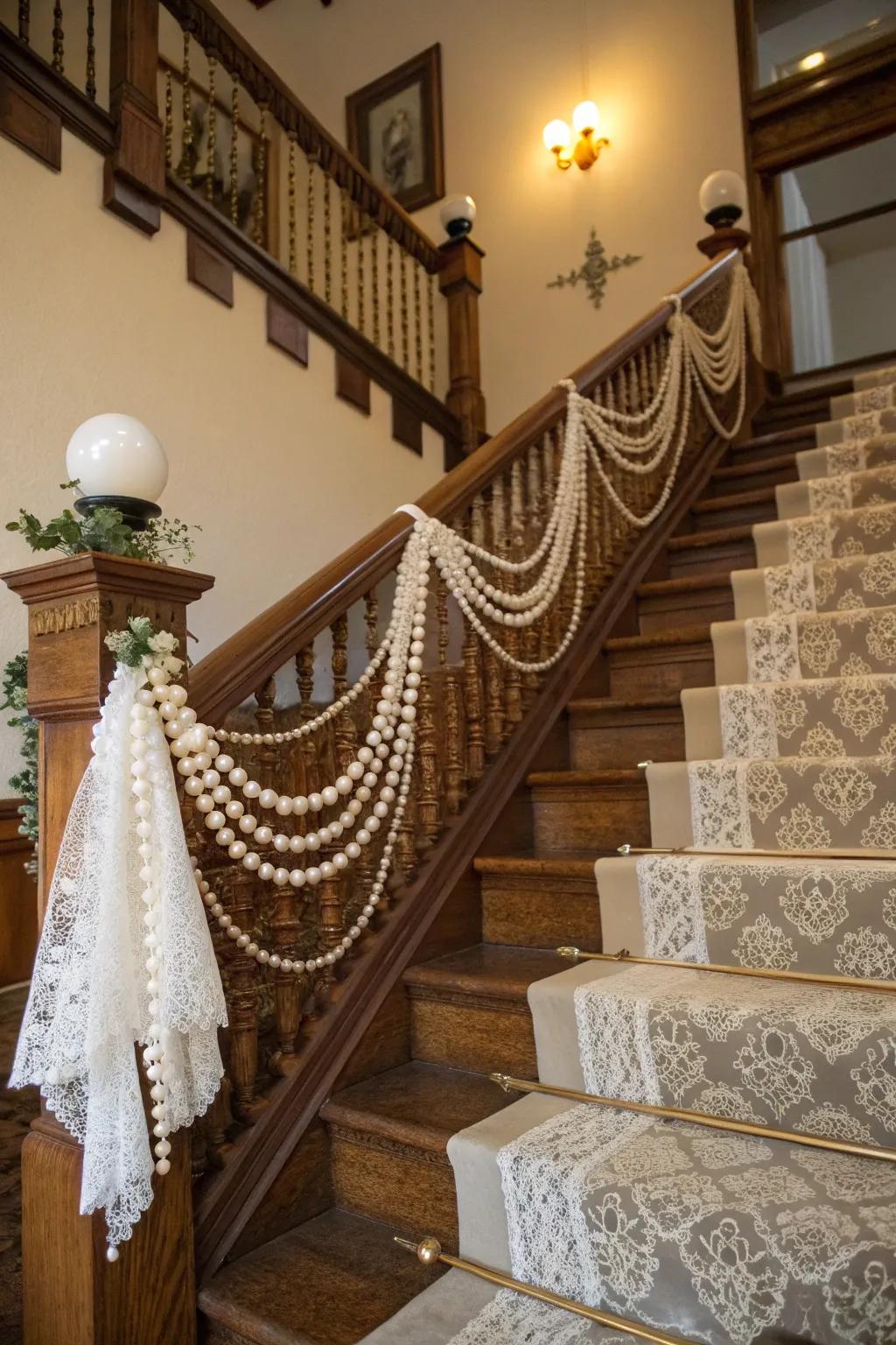 Components from a previous era infuse this staircase with sophistication and elegance that is timeless.