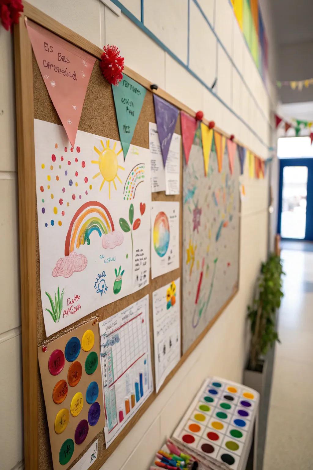 A color explosion that celebrates variety and creative thinking in the class.