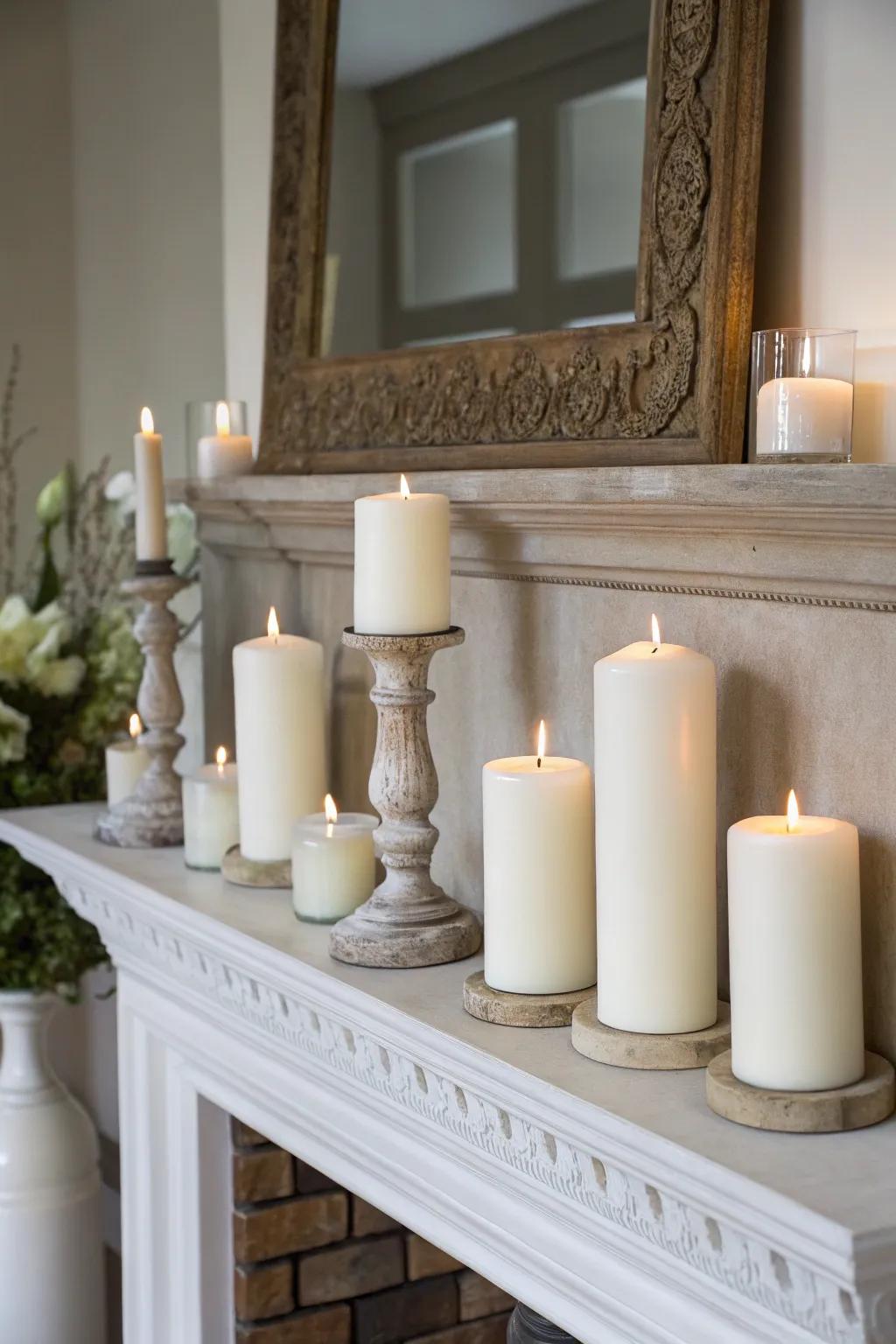 Candle presentations that warm the heart.