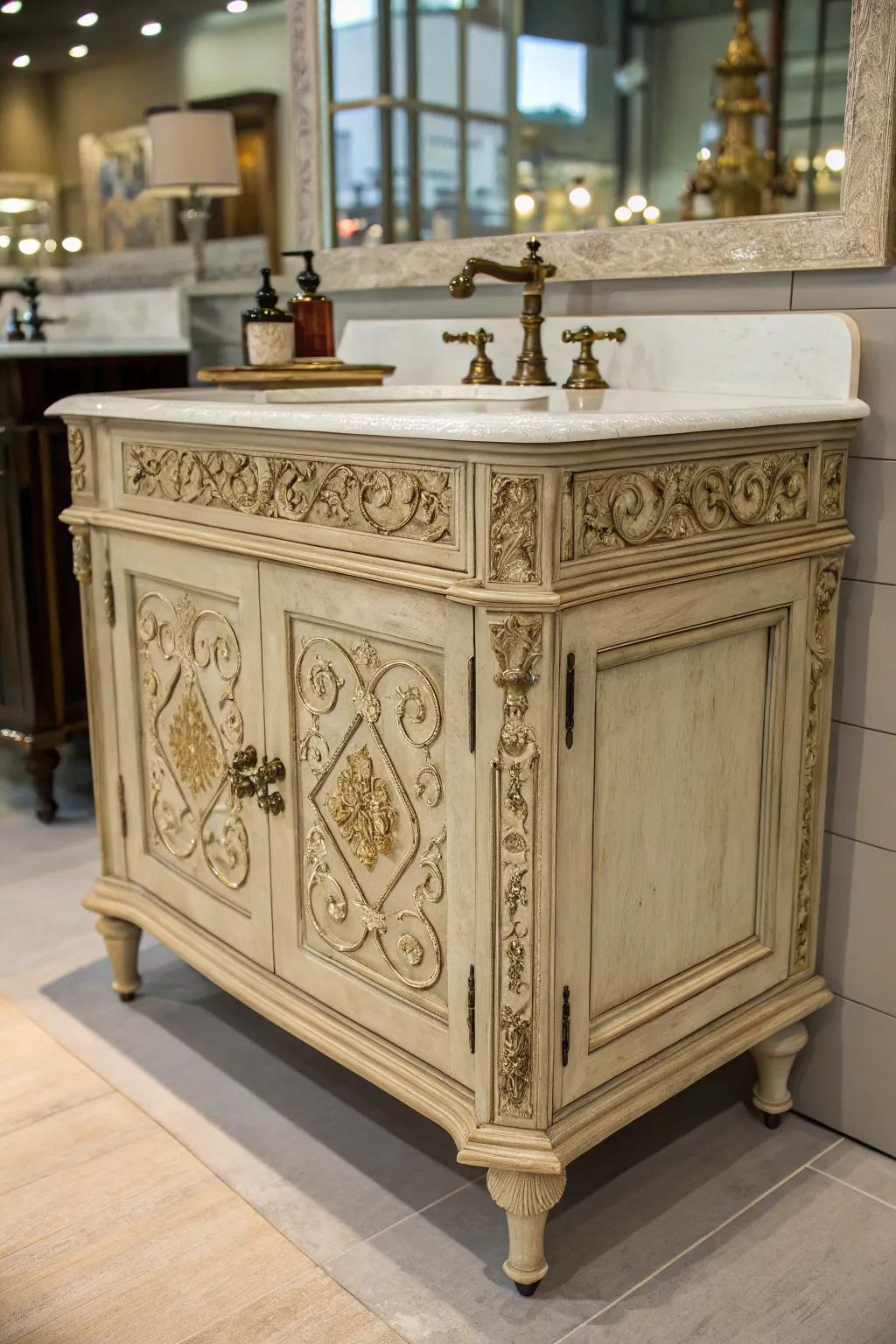 Infuse your bathroom with retro glamour.