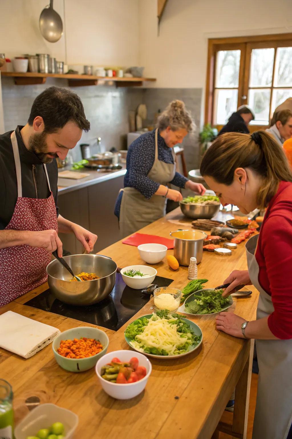 A hands-on culinary class is a deliciously fun celebration.
