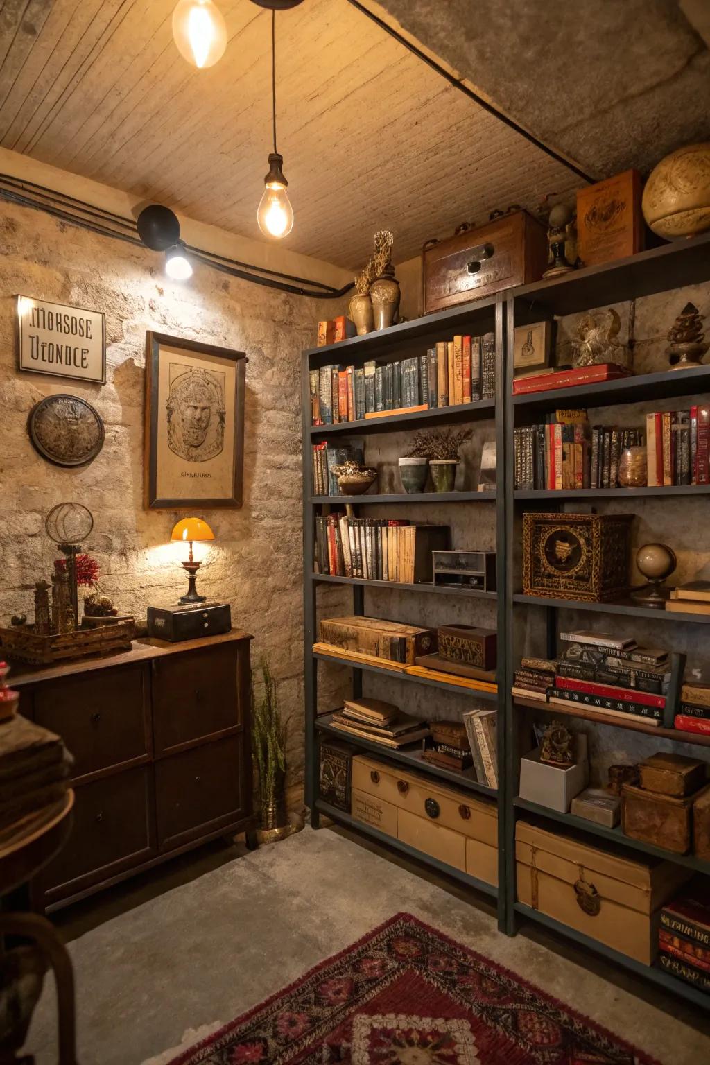 Classic storage solutions contribute character and practicality.