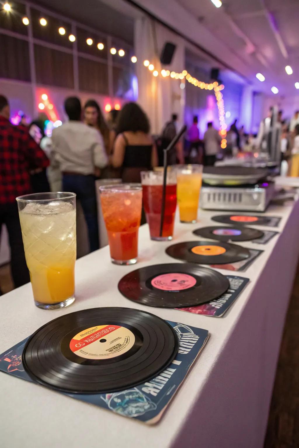 Phonograph disc protectors inject a personalized and nostalgic essence into your celebration.