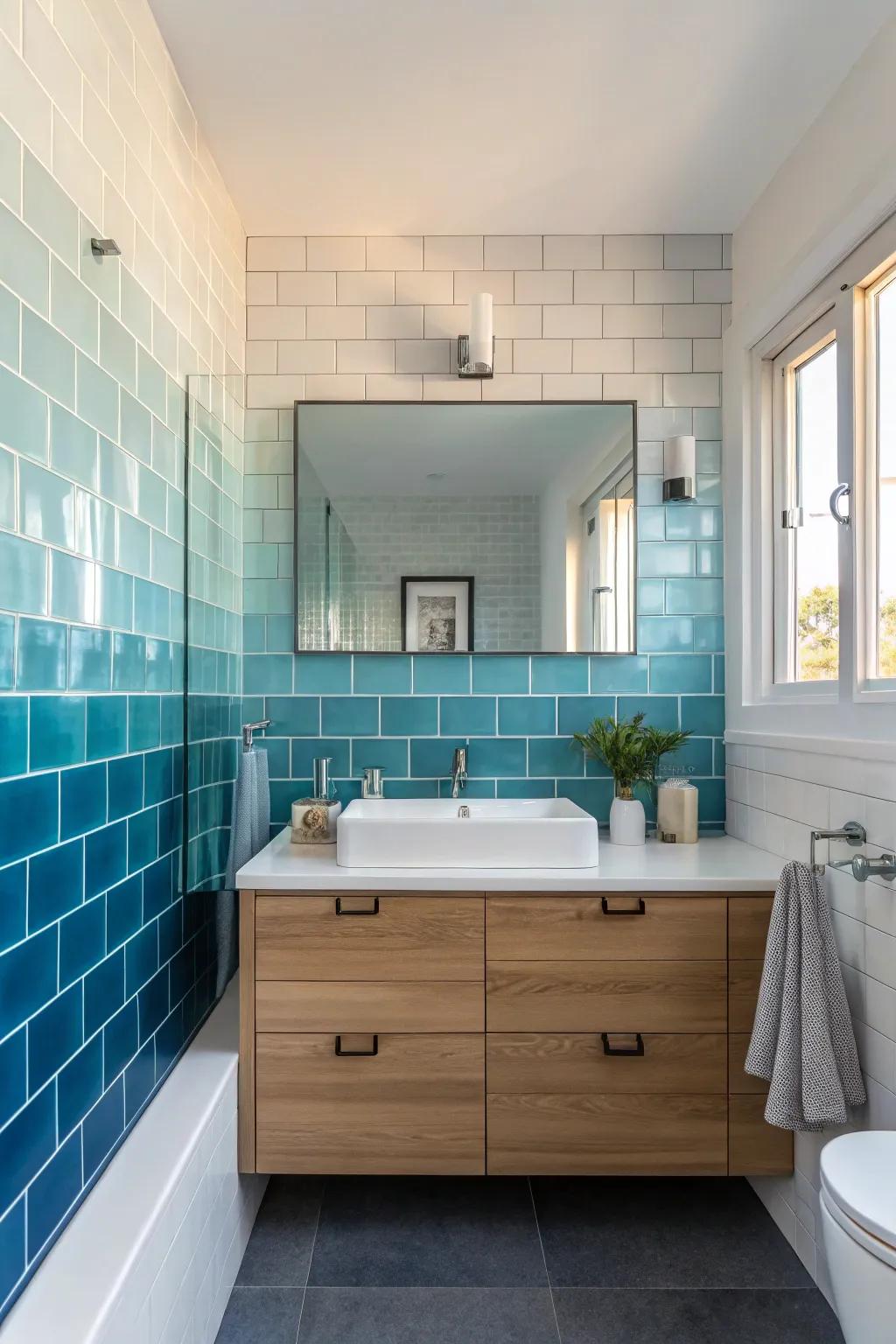 Ombre pieces create a smooth, visually captivating transition.