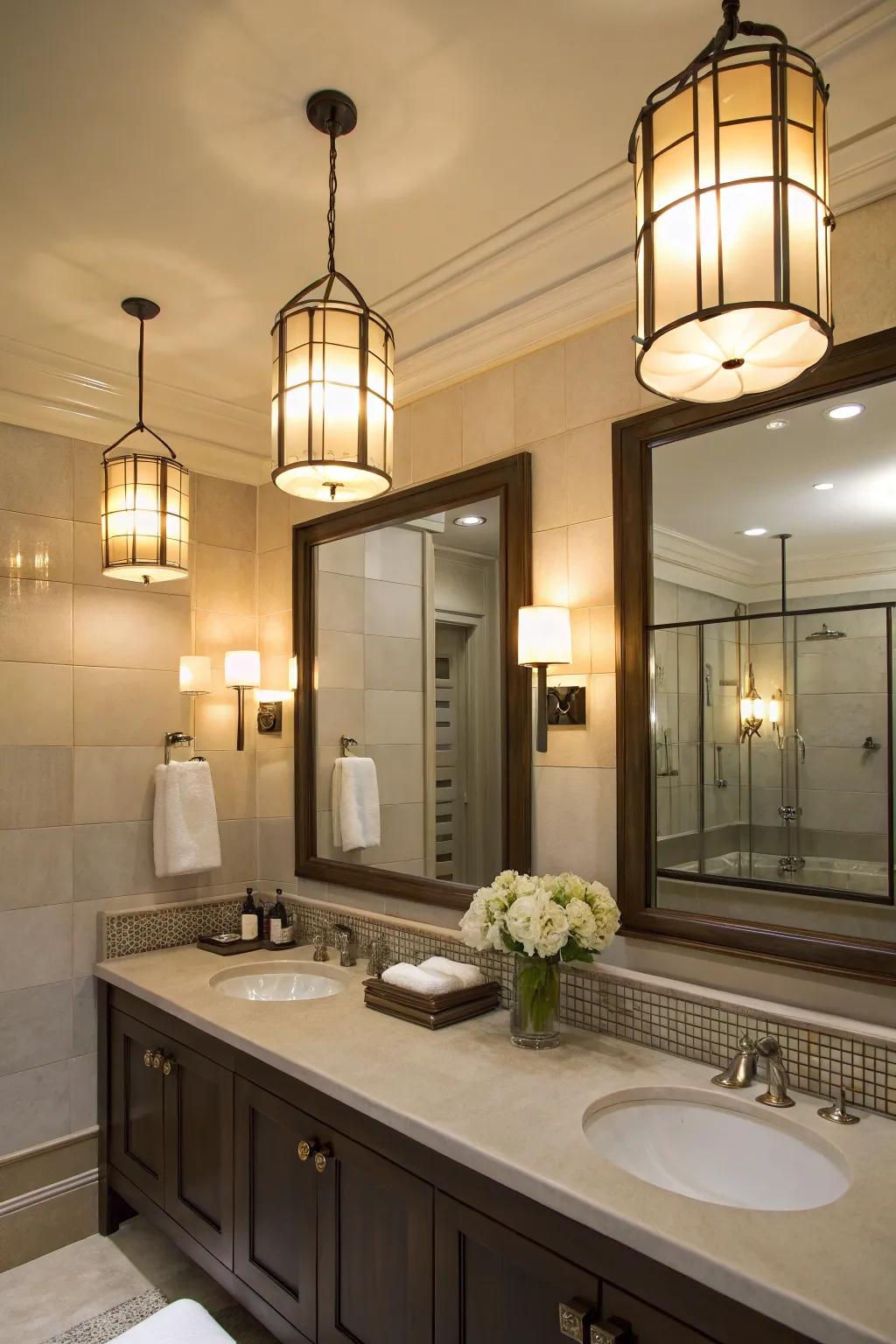 Creative illumination is conducive to heightening the ambiance and design.