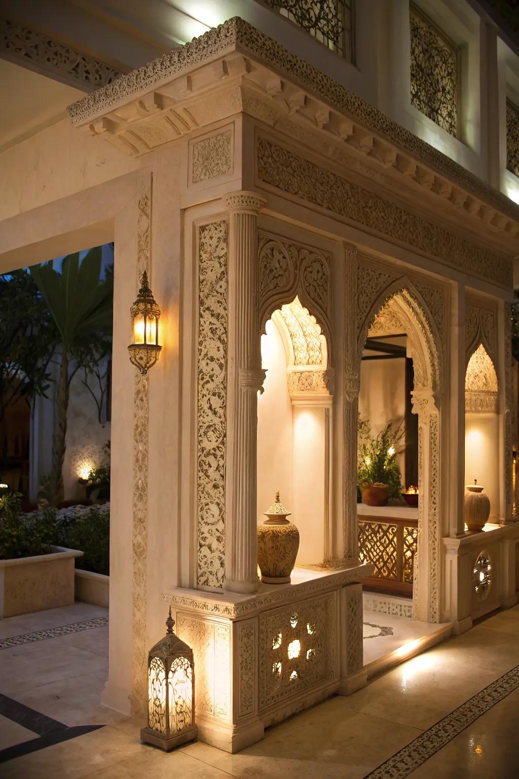Illumination that transmutes the ambiance.