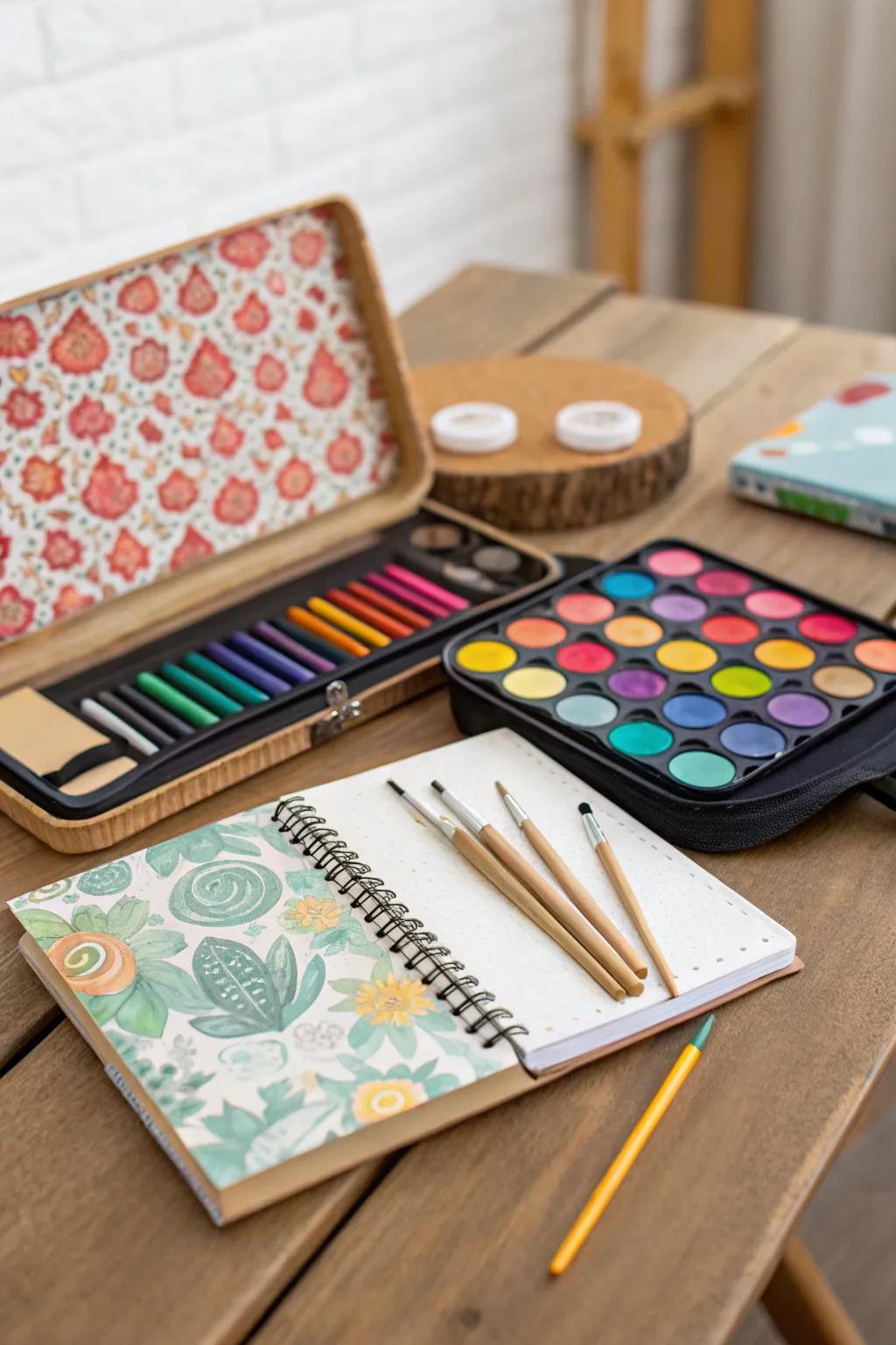 An art supply kit was made to spark creativity for every artist.