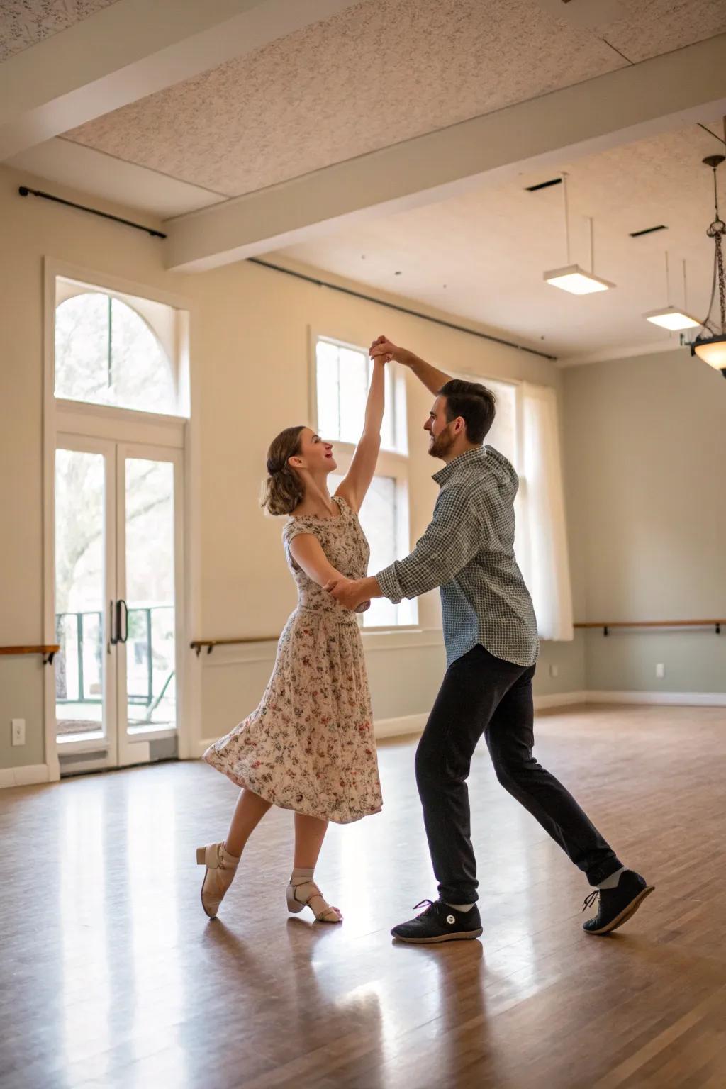 Learn a new dance style and revel in the rhythm together.