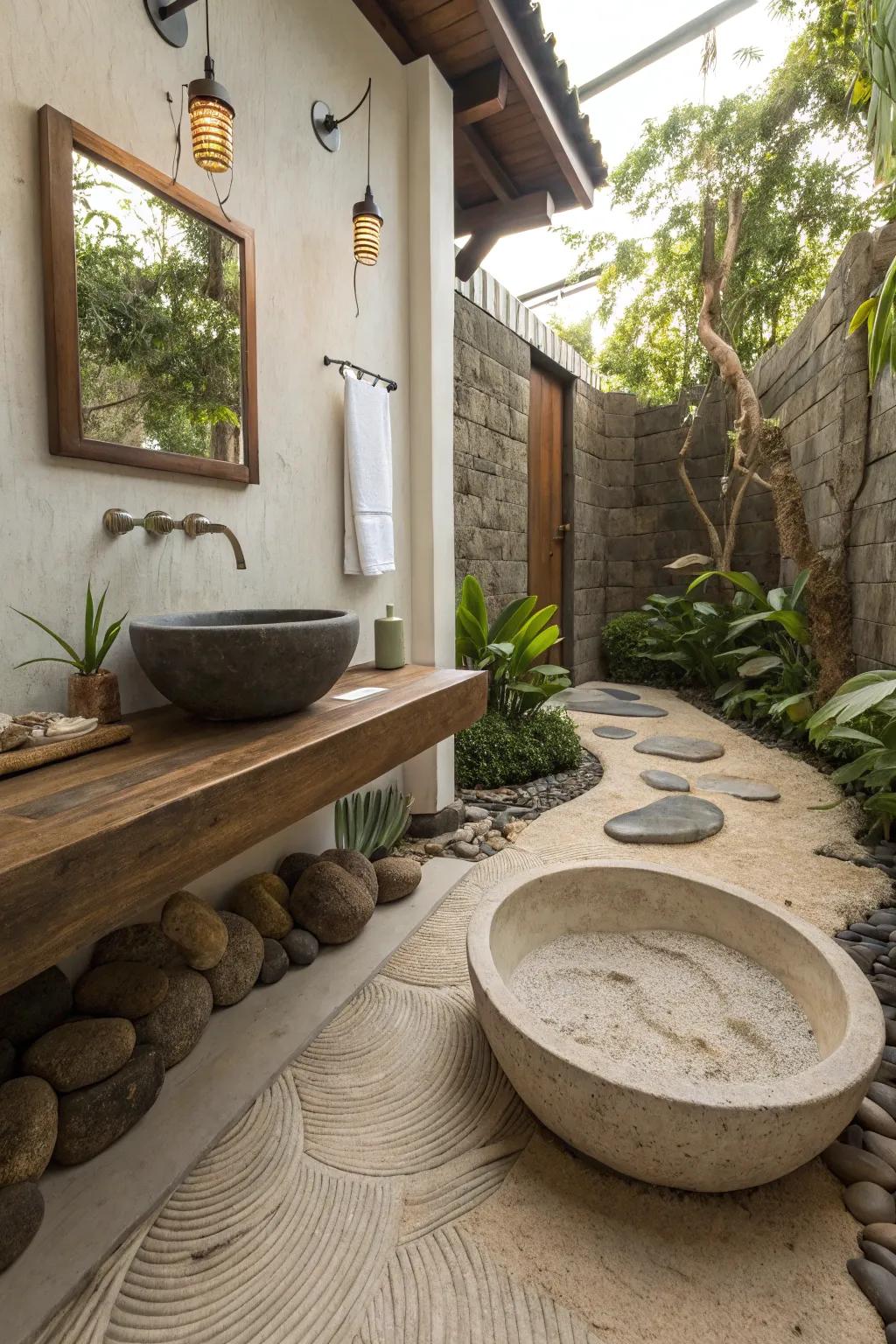 Zen elements nurture peace and focus.