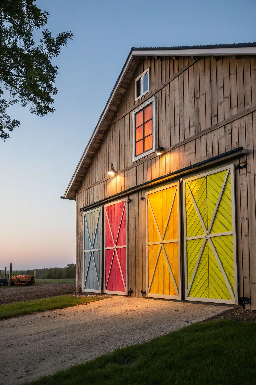Unique barn gateways add a distinctive touch to any barn.