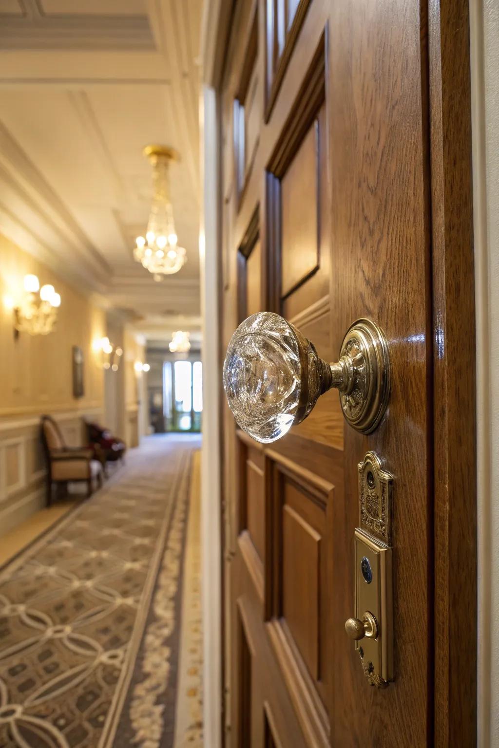 Door hardware that brings a touch of class.