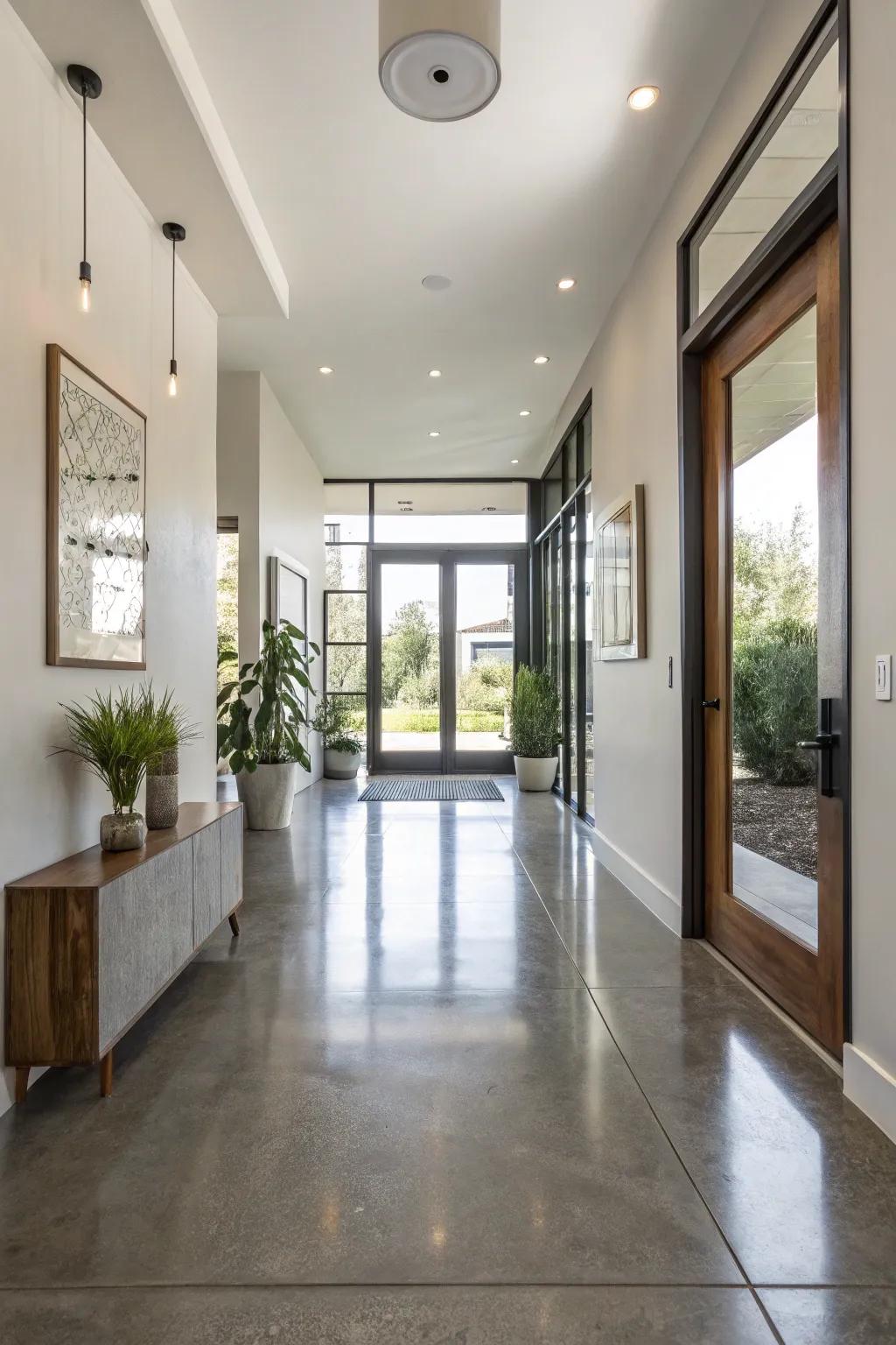 Bright solid surface: simplicity meets sophistication.