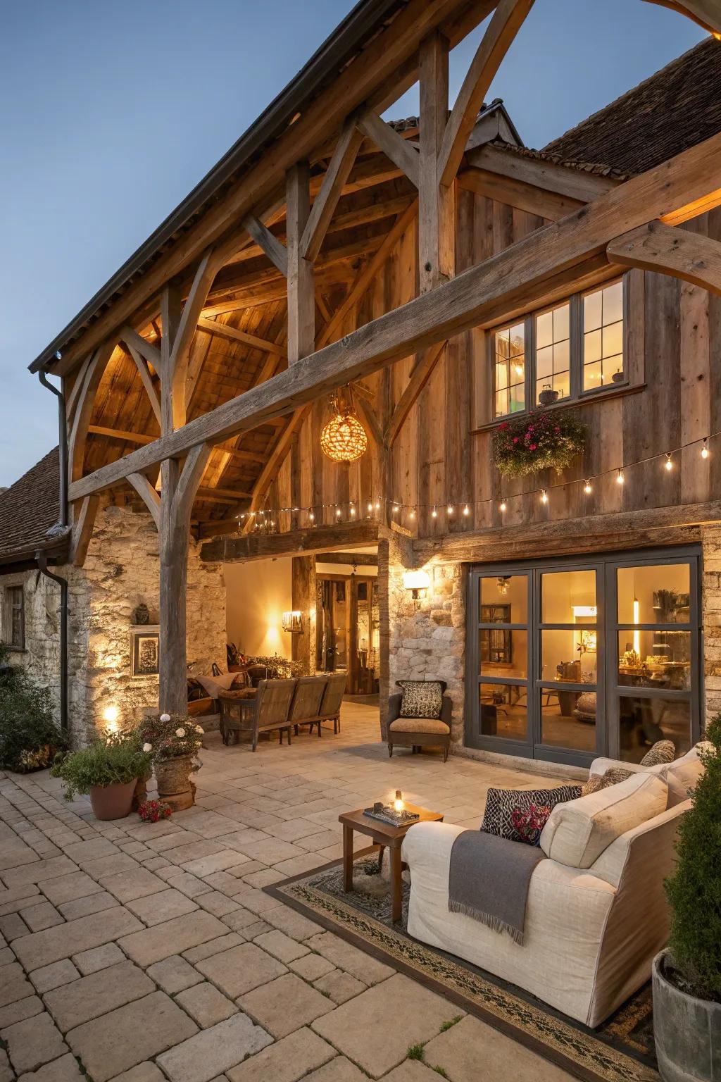 Countryside charm meets modern living in this beautifully transformed barn home.