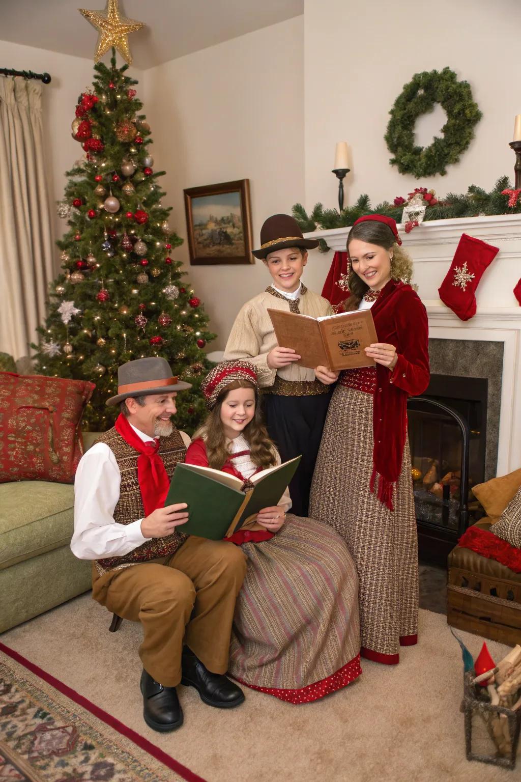Infuse a vintage atmosphere into your Christmas portraits.