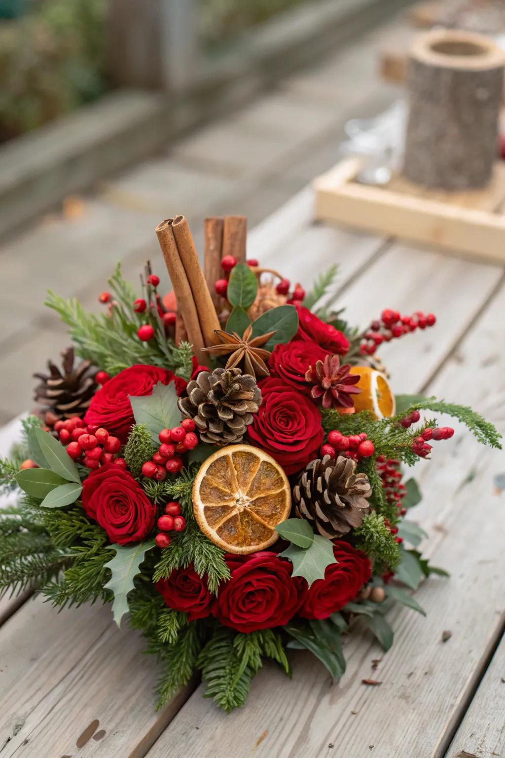 Sugary and zesty scents for a snug feel.