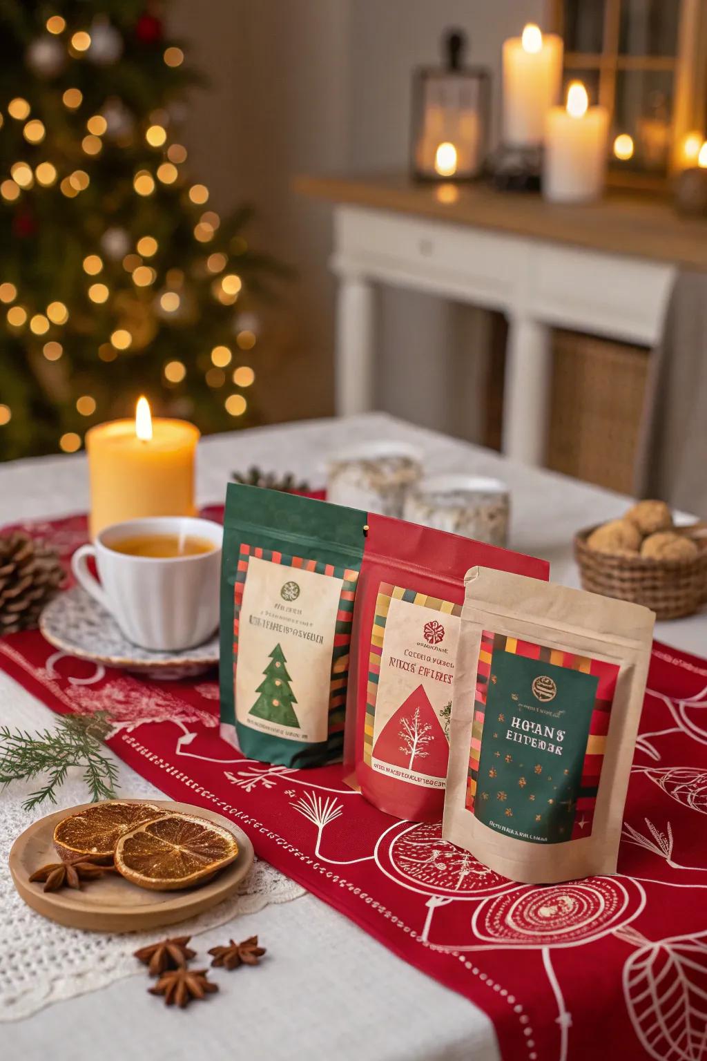 Christmas tea mixtures contribute a soothing and chic present.
