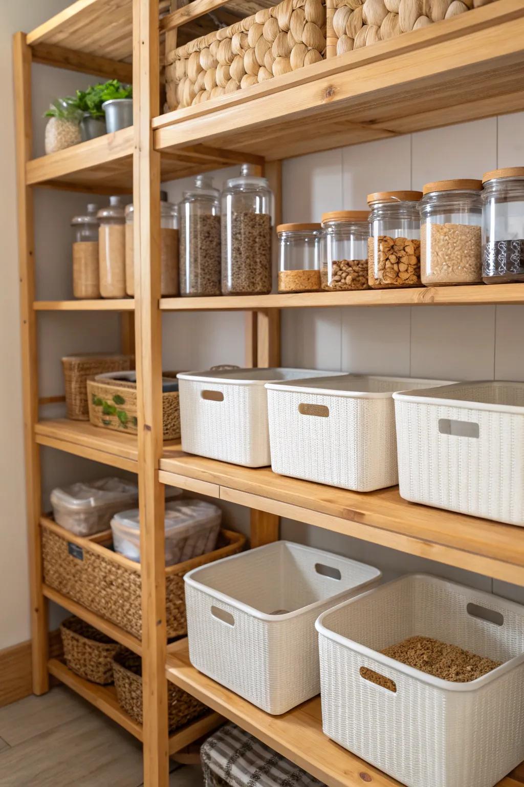 Eco-conscious materials append sustainability to your pantry.