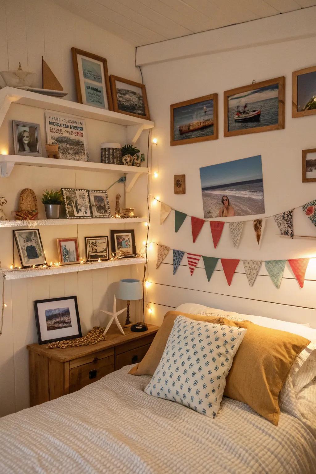 Personal touches make your coastal bedroom uniquely yours.