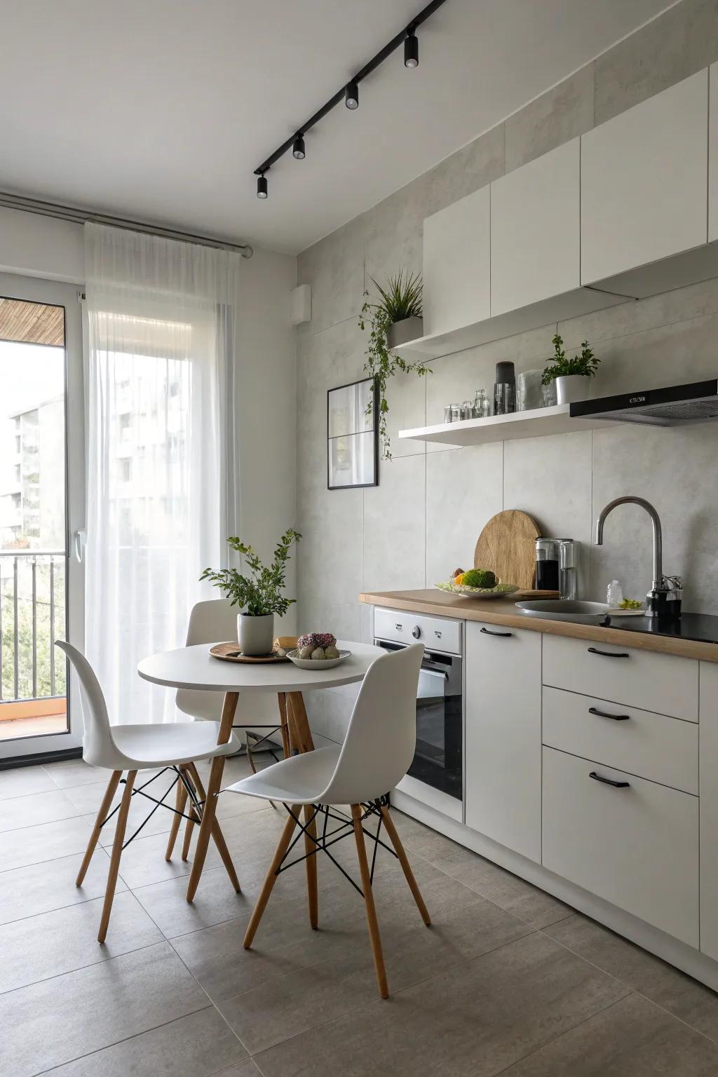 A minimalist style emphasizing simplicity and tranquility.