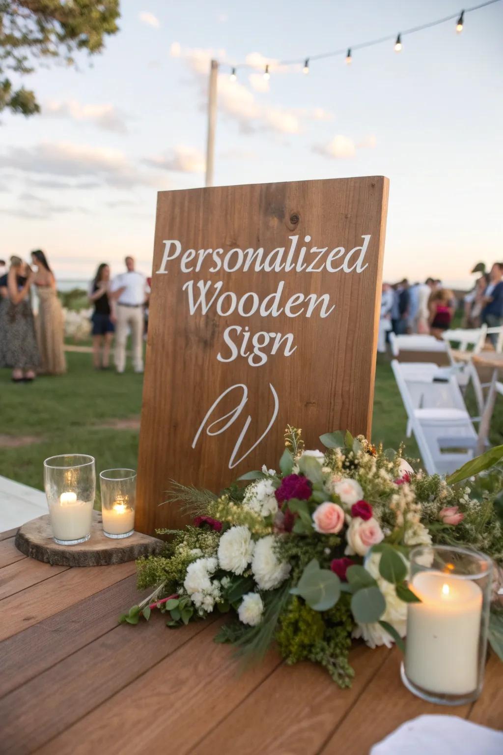 Customized signage renders attendees feel special and appreciated.