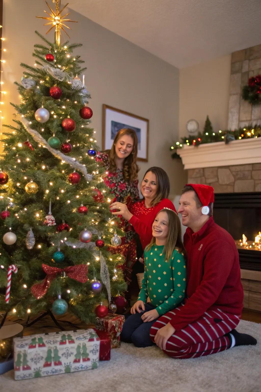 Celebratory themes bring an extra layer of joy and color to family portraits.