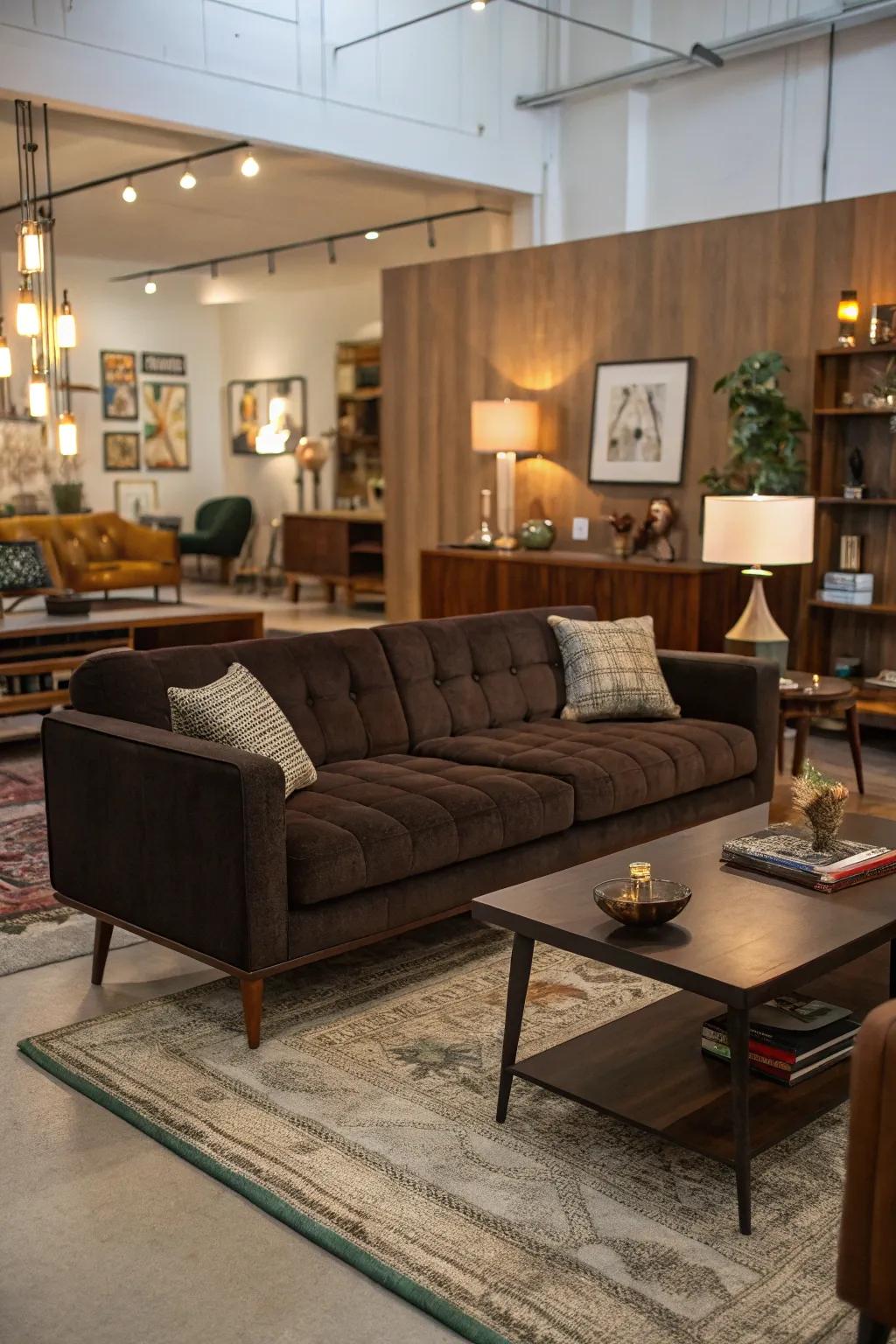 Mid-century modern designs provide enduring elegance.
