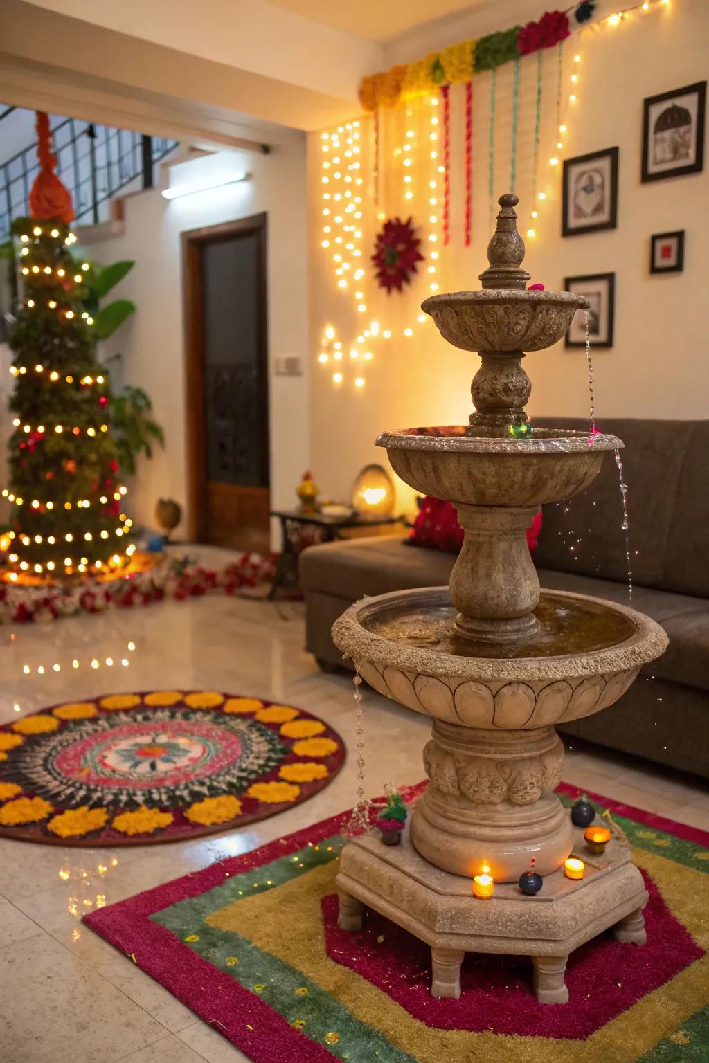 Water components bring calmness and elegance.