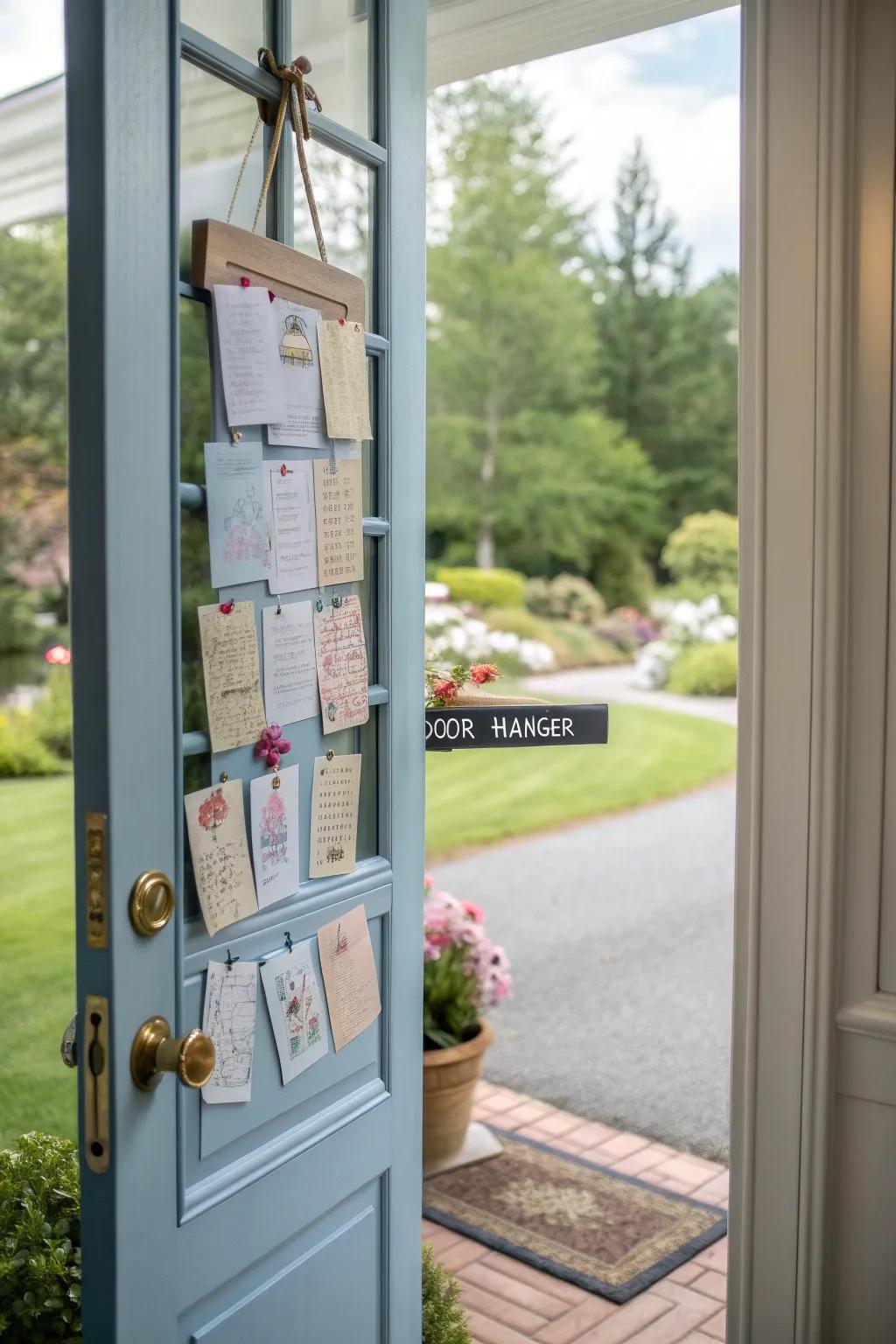 Communicate clearly with a handy message slate door adornment.