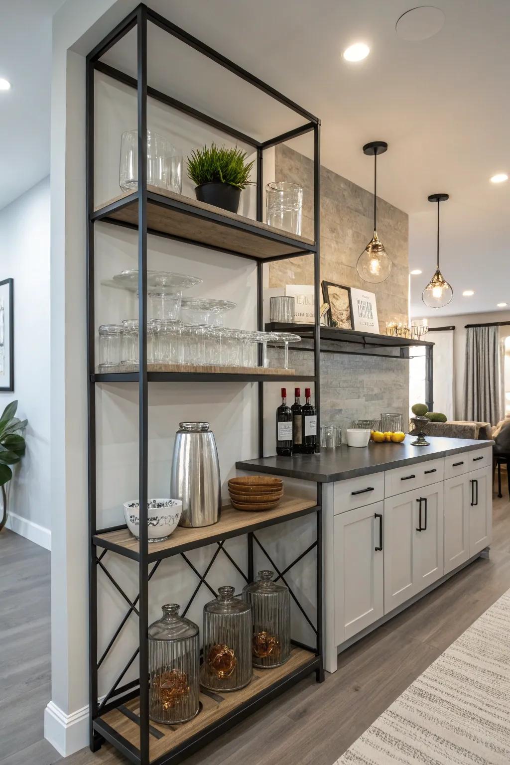 An edgy plant bar that suits any modern home.