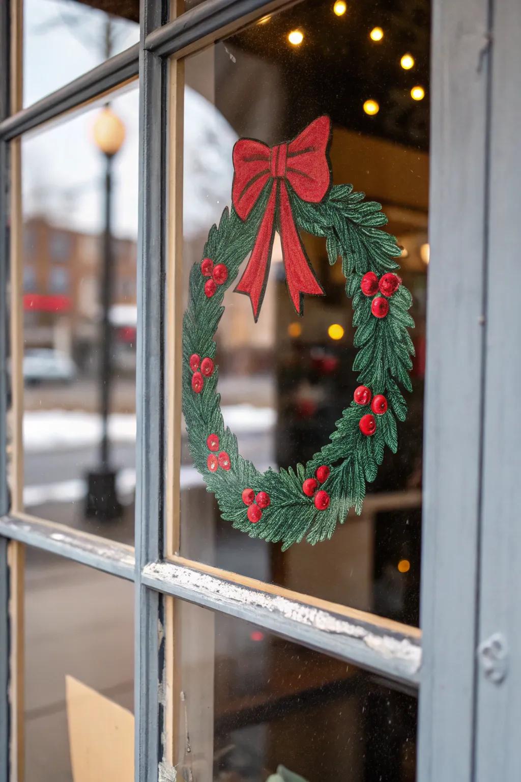 A celebratory garland enclosing your festivity vista