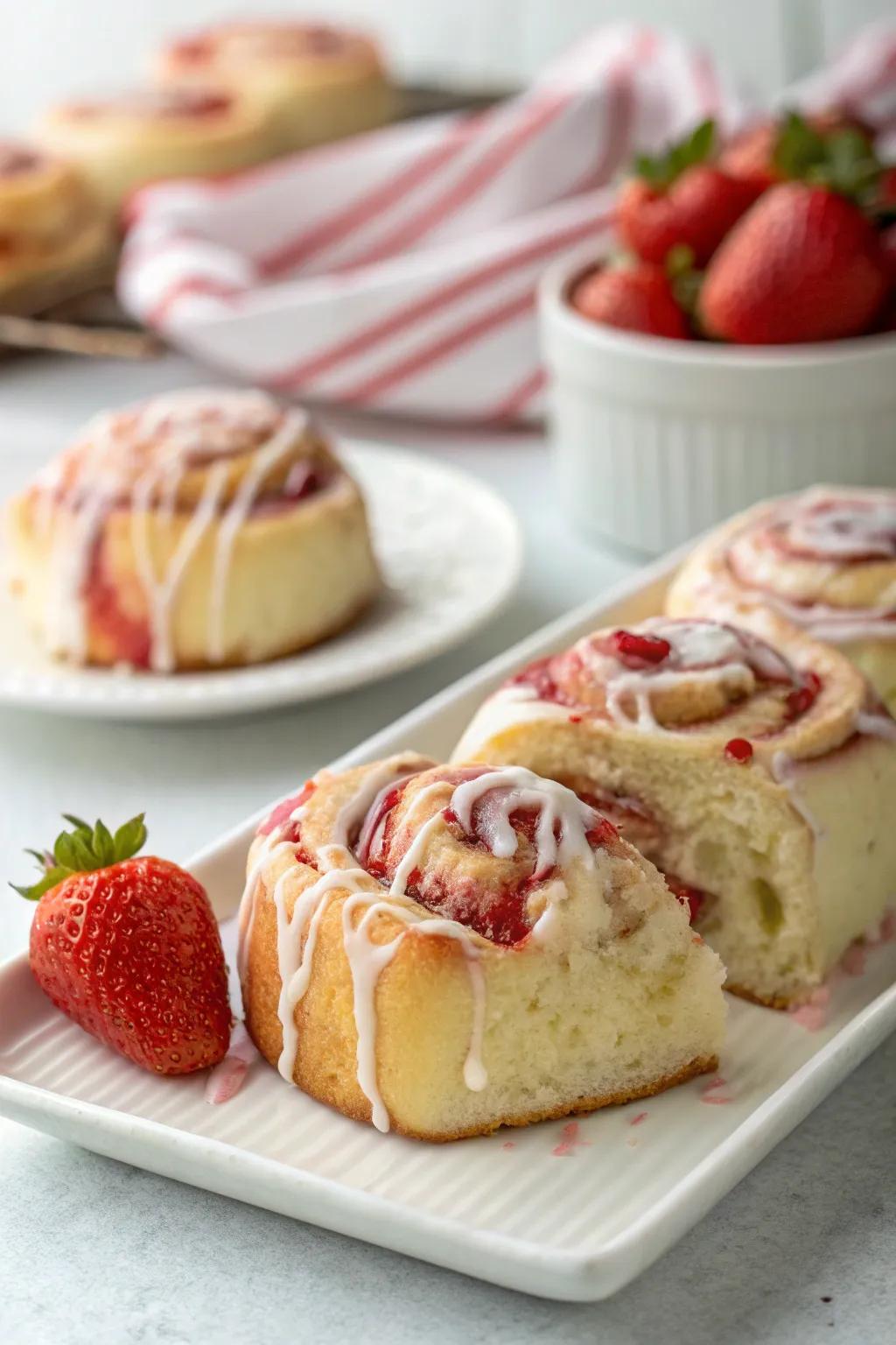 Crimson fruit buns, a sweet treat for your Easter brunch.