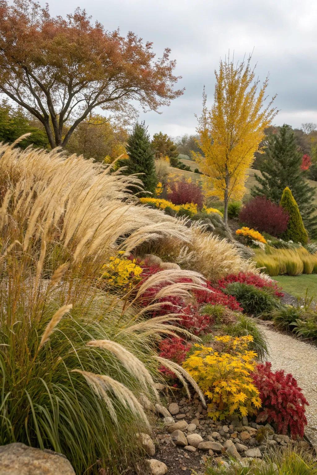 Decorative grasses add texture and motion to your garden.