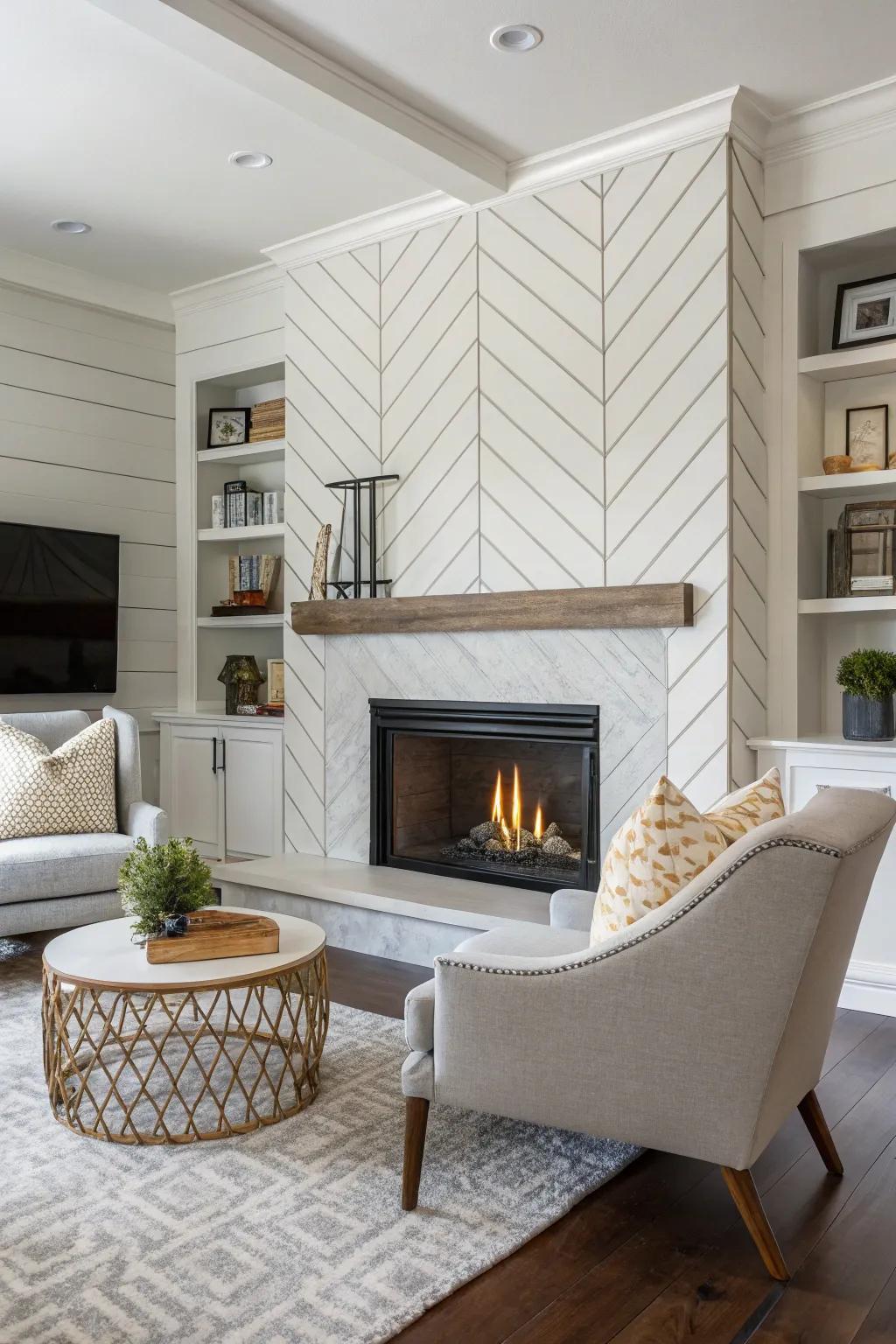 Geometric designs deliver a contemporary and distinctive edge.