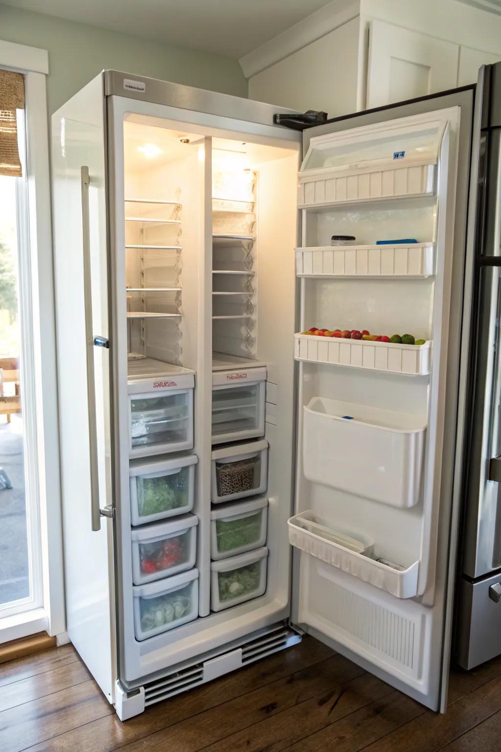 Extendable rods provide customizable organization.