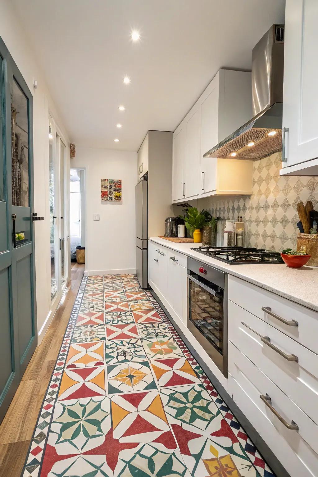 An eye-catching floor design will be an amazing point of emphasis.