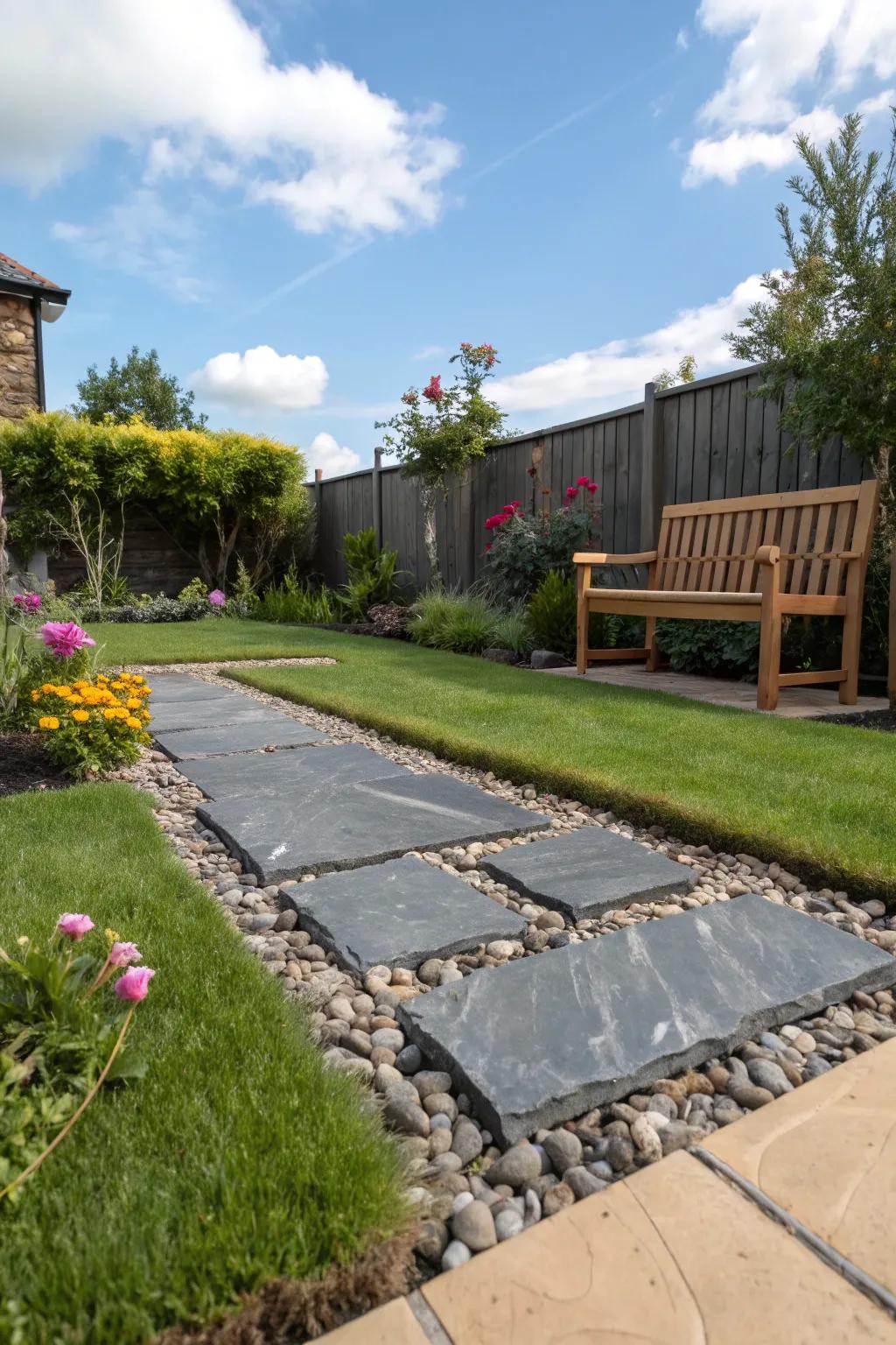 Design a practical pet zone with the aid of stone fragments.