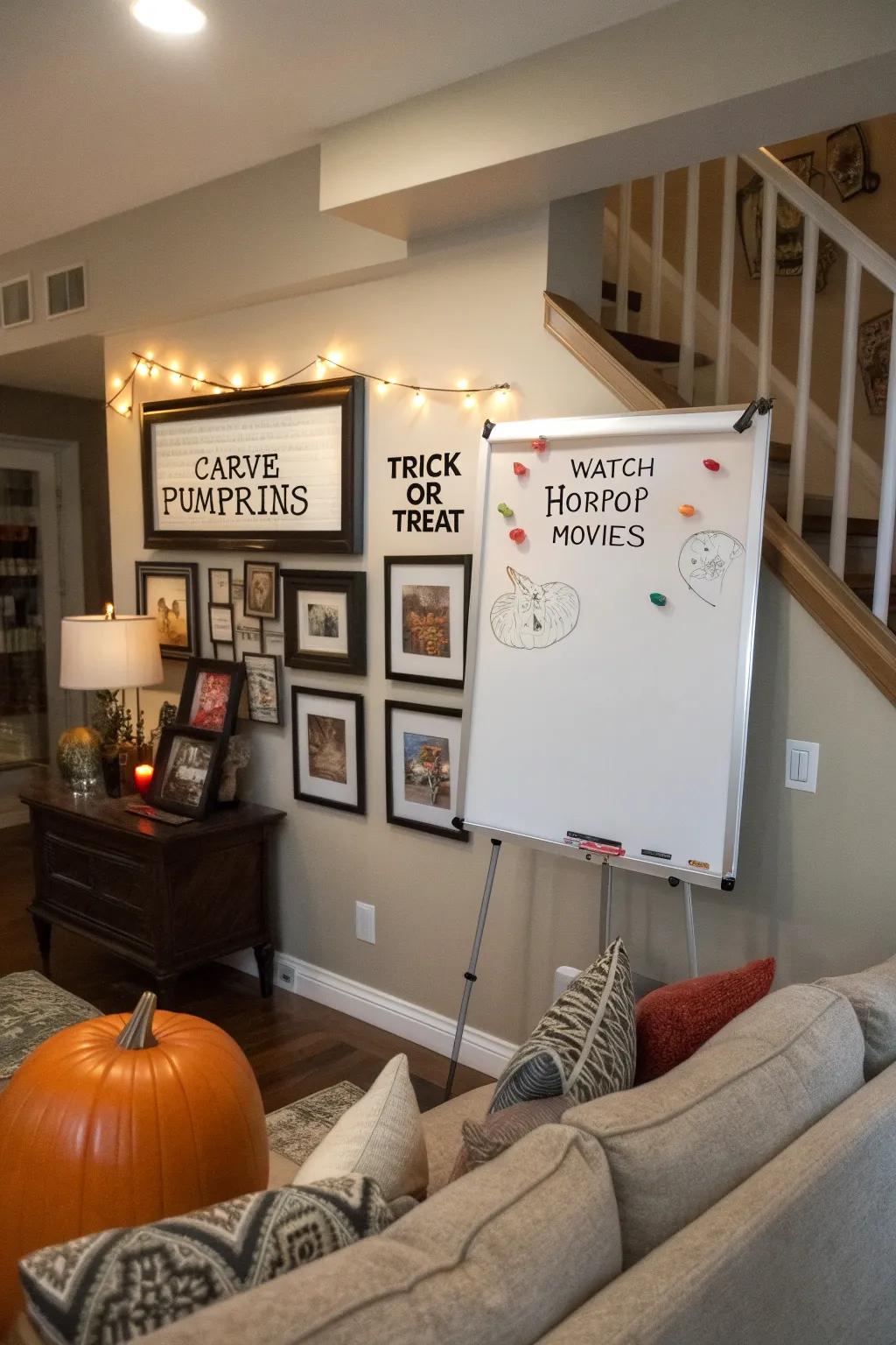 A Halloween bucket list to plan spooky activities.