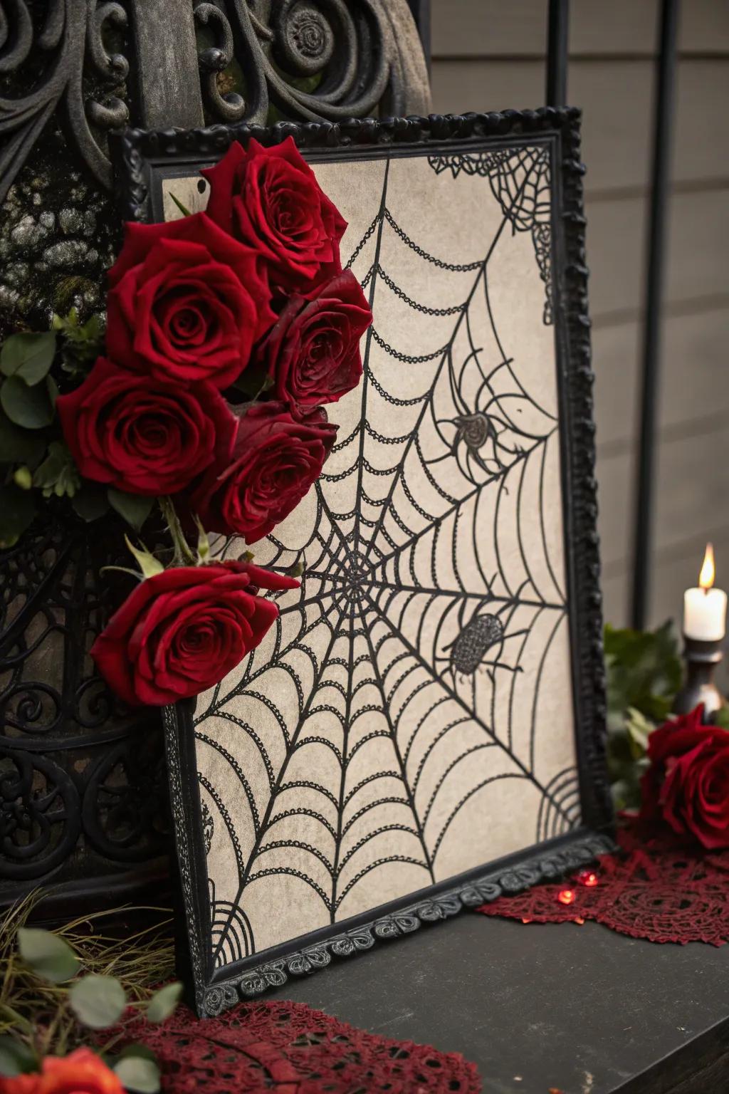 Gothic refinement poster for a sophisticated Hallowed Eve touch.