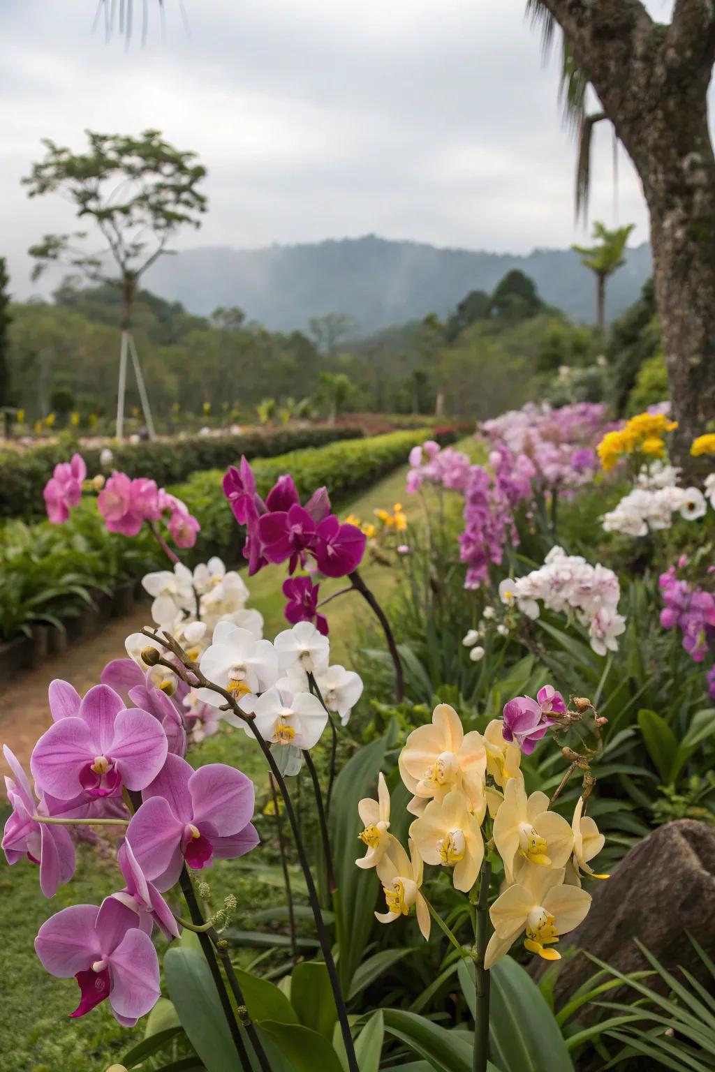 Orchid displays bring rare beauty to your space.