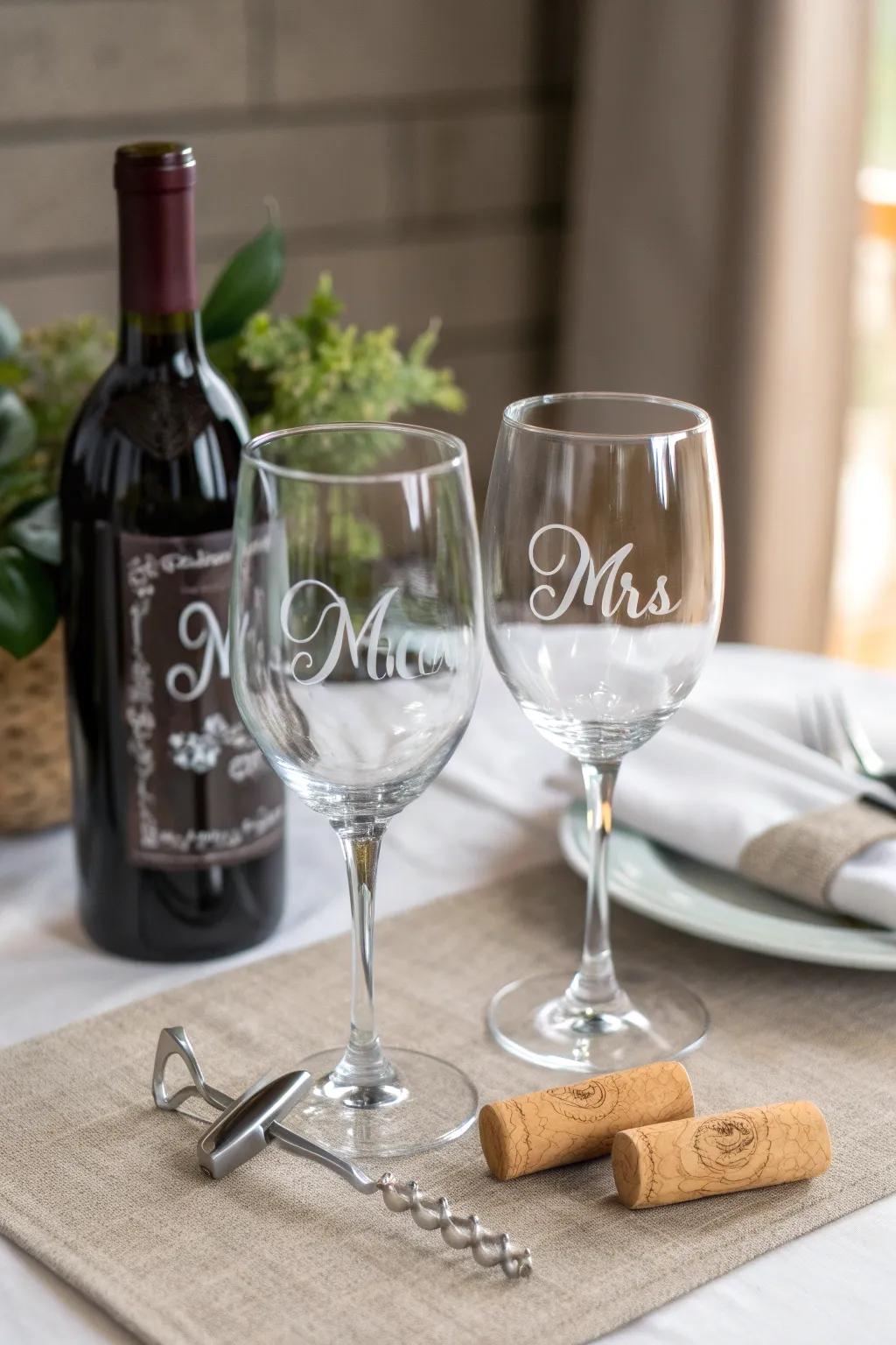 Wine cups make cheers extra special.