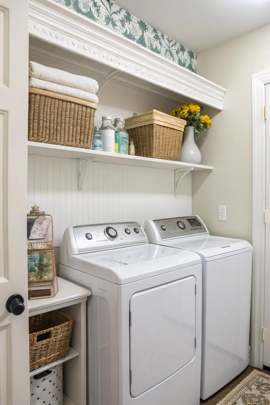 An edged plank is stylish and practical, hiding connections.