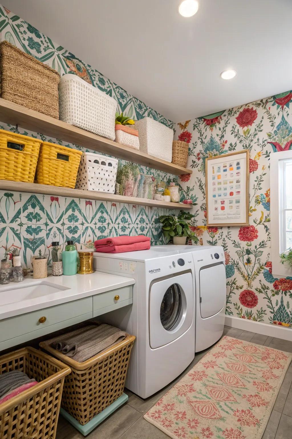 A distinctive and energetic environment is produced by an eclectic blend of styles.