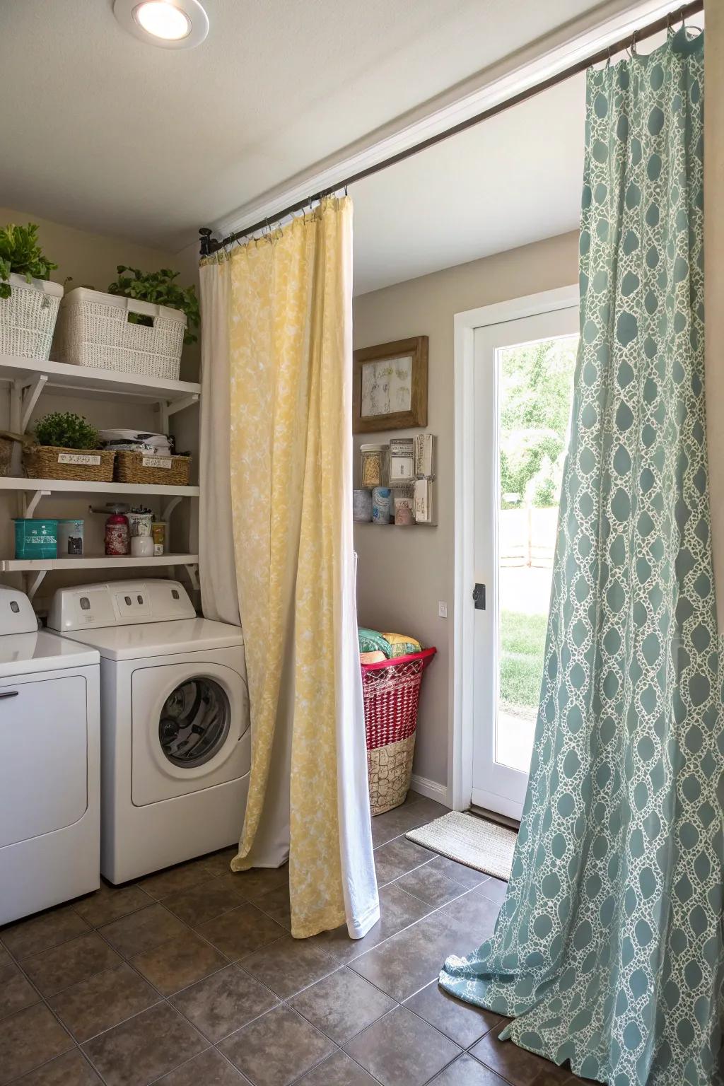 Tailored drapes add a unique and unique flair.
