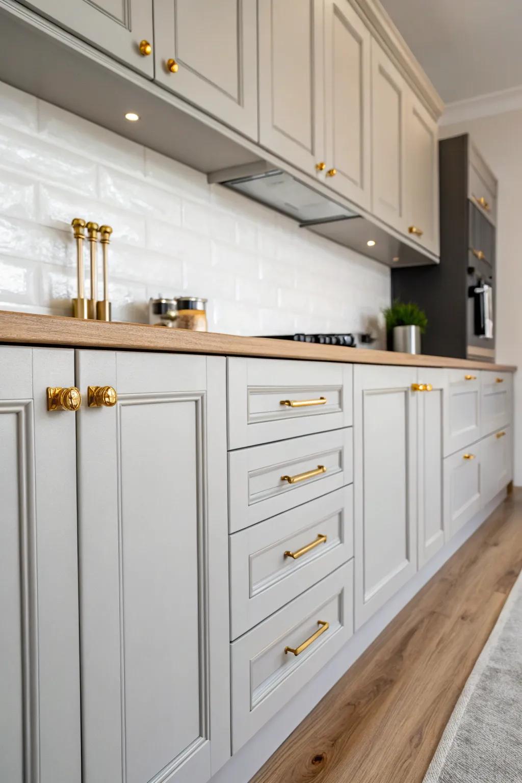 Gilded decor infuses elegance and luxury.