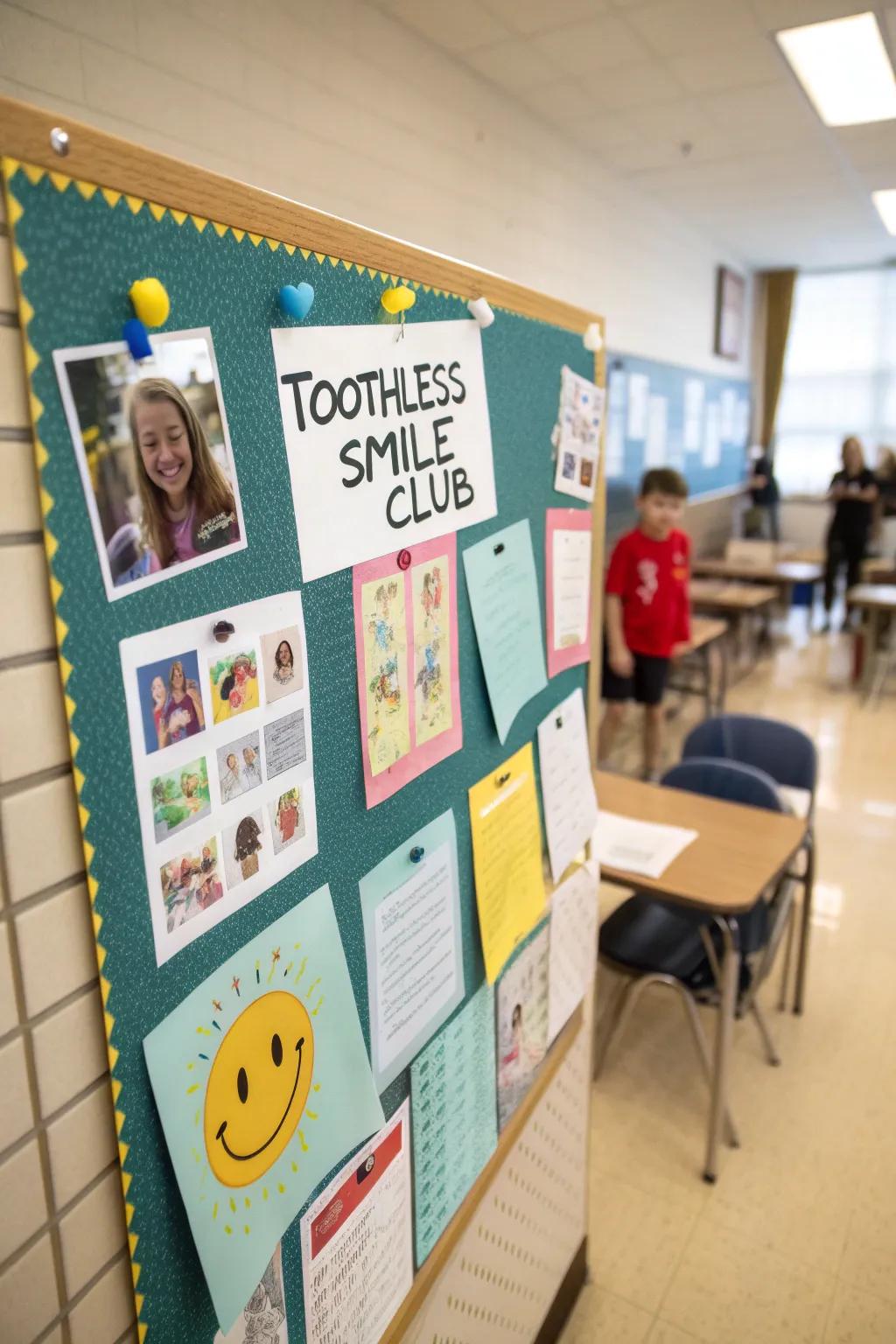 Enroll in the 'Toothless Grin Club' and share your accomplishment with peers.