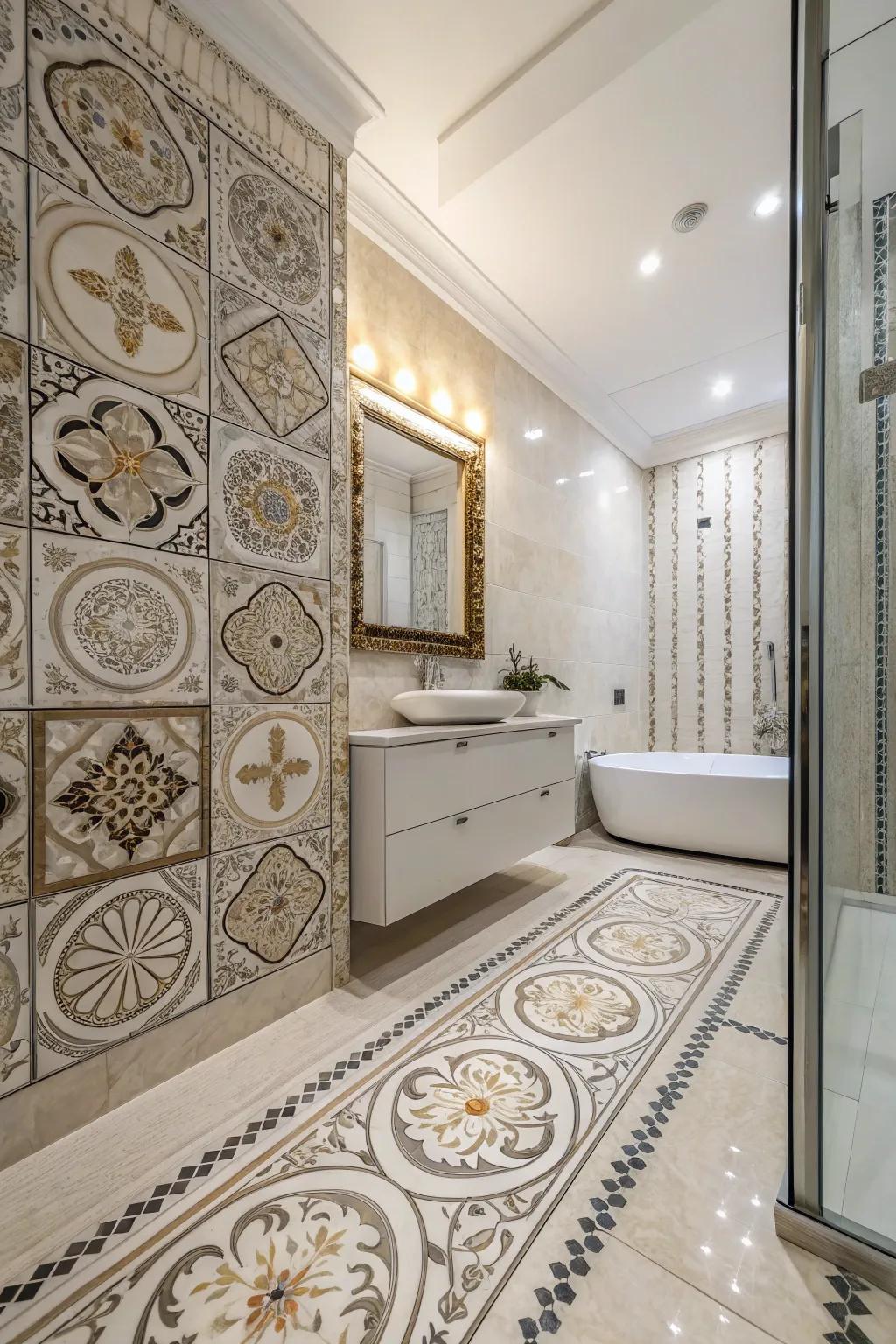 Ornamental artificial marble stone surfaces add unique flair and personal expression.