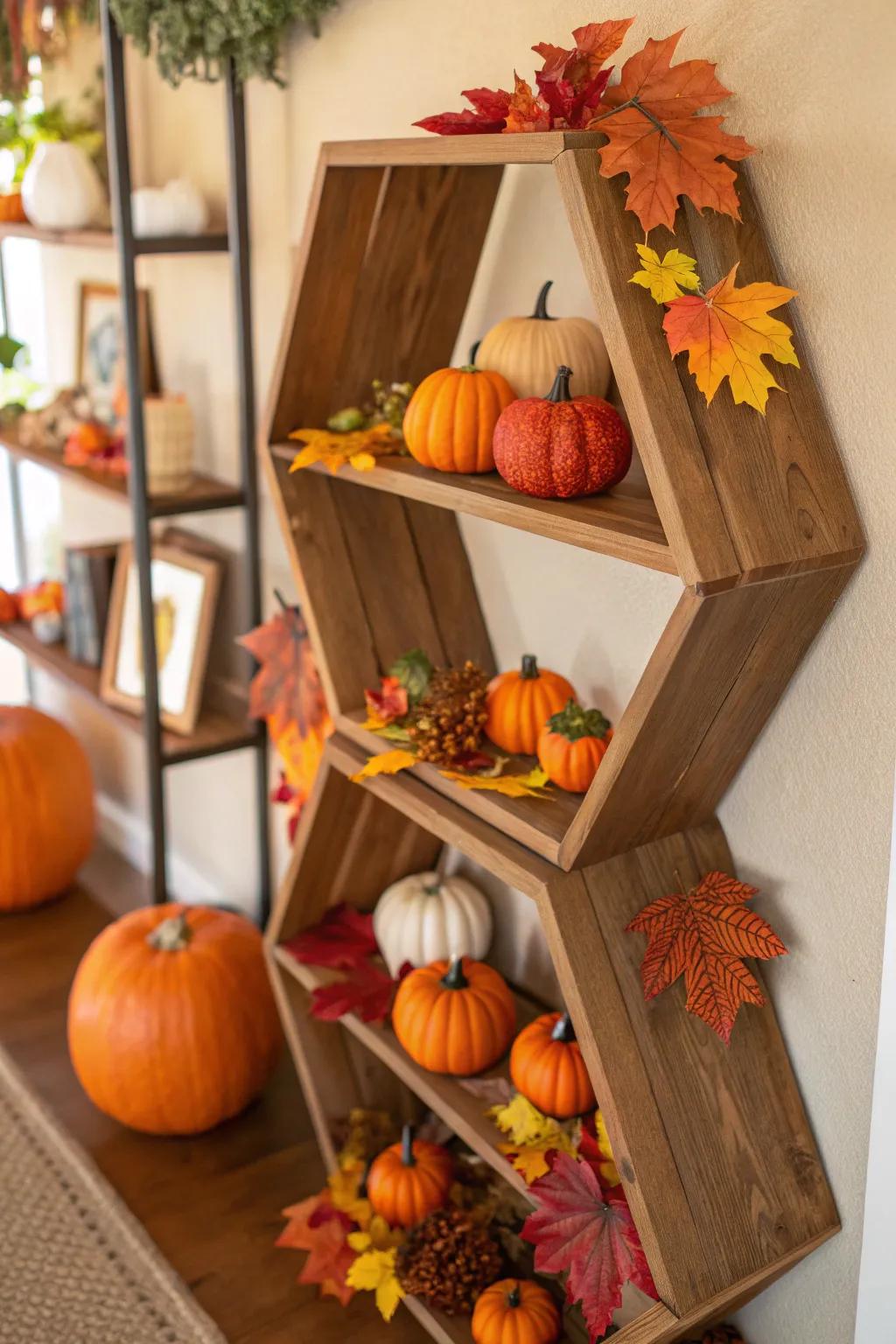 Seasonal design keeps octagon displays appearing revitalized.